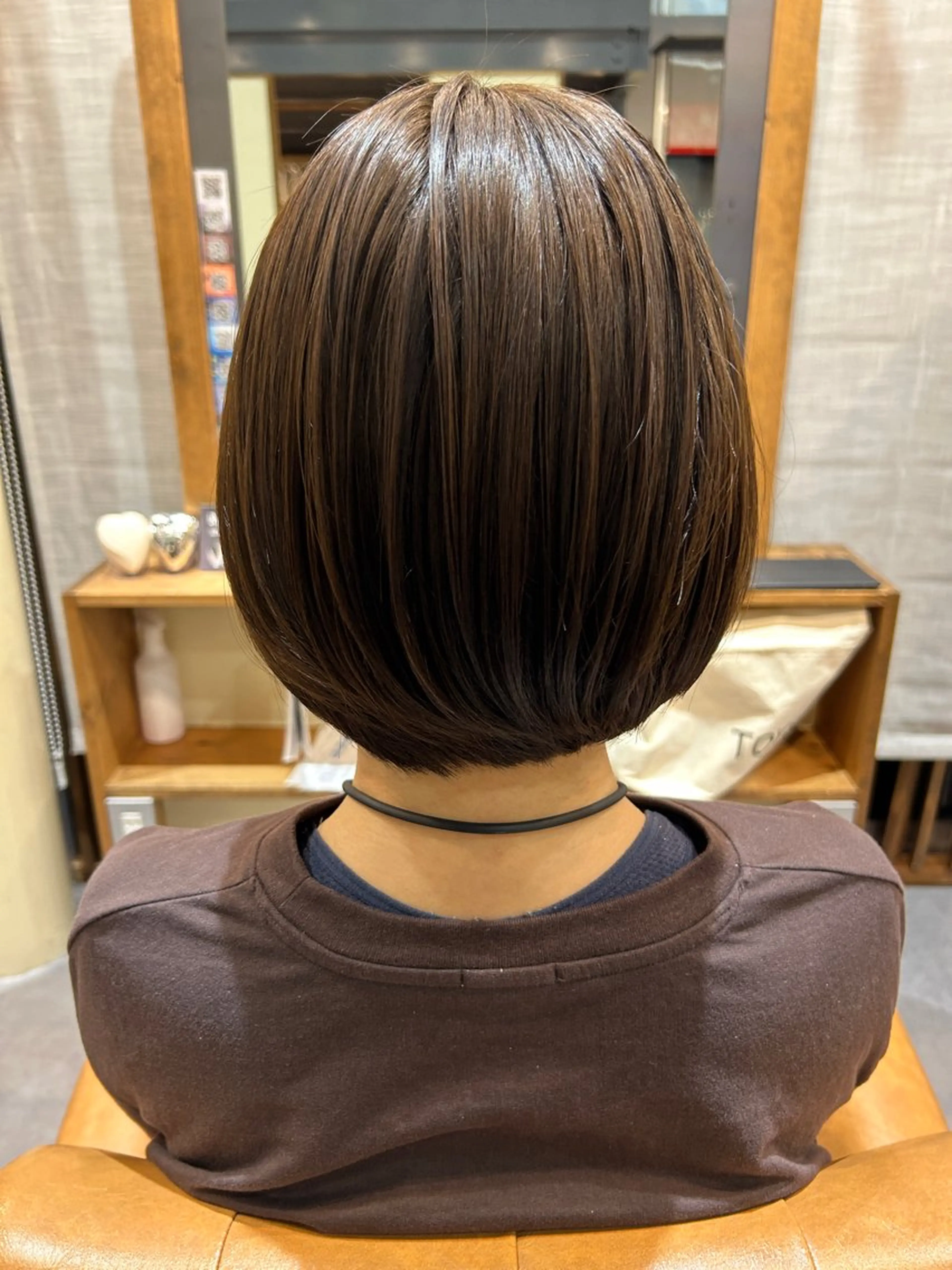ミディアム カラー 透明感カラー 井上 萌のヘアスタイル
