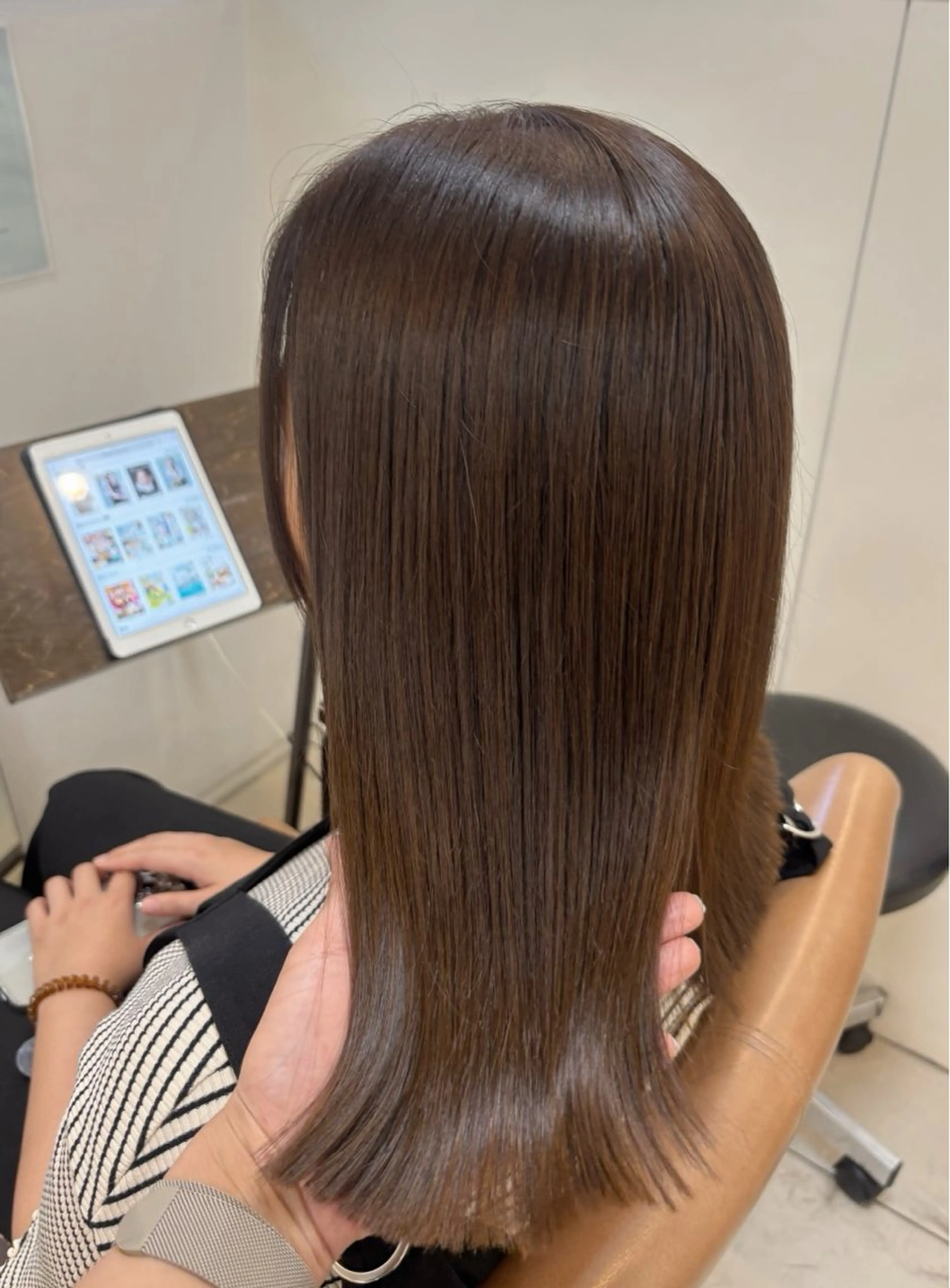 ミディアム カラー アッシュ ベージュカラー 髪質改善 ヘアカラー トリートメント 頭皮×髪質改善 ミディアム🔹中村のヘアスタイル