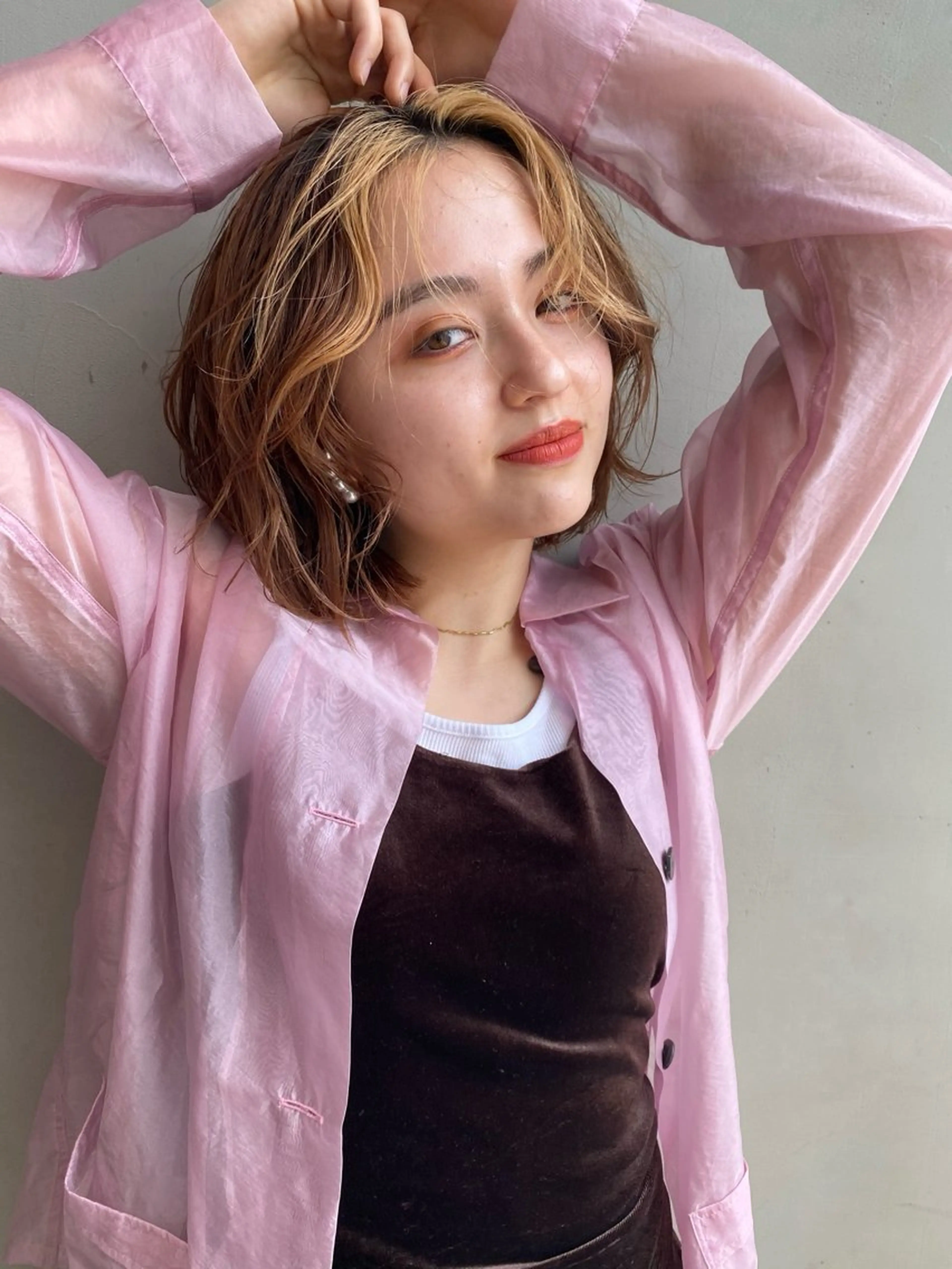 ミディアム カラー パーマ ヘアアレンジ ✨ハイトーン指名No .1✨MORIOのヘアスタイル