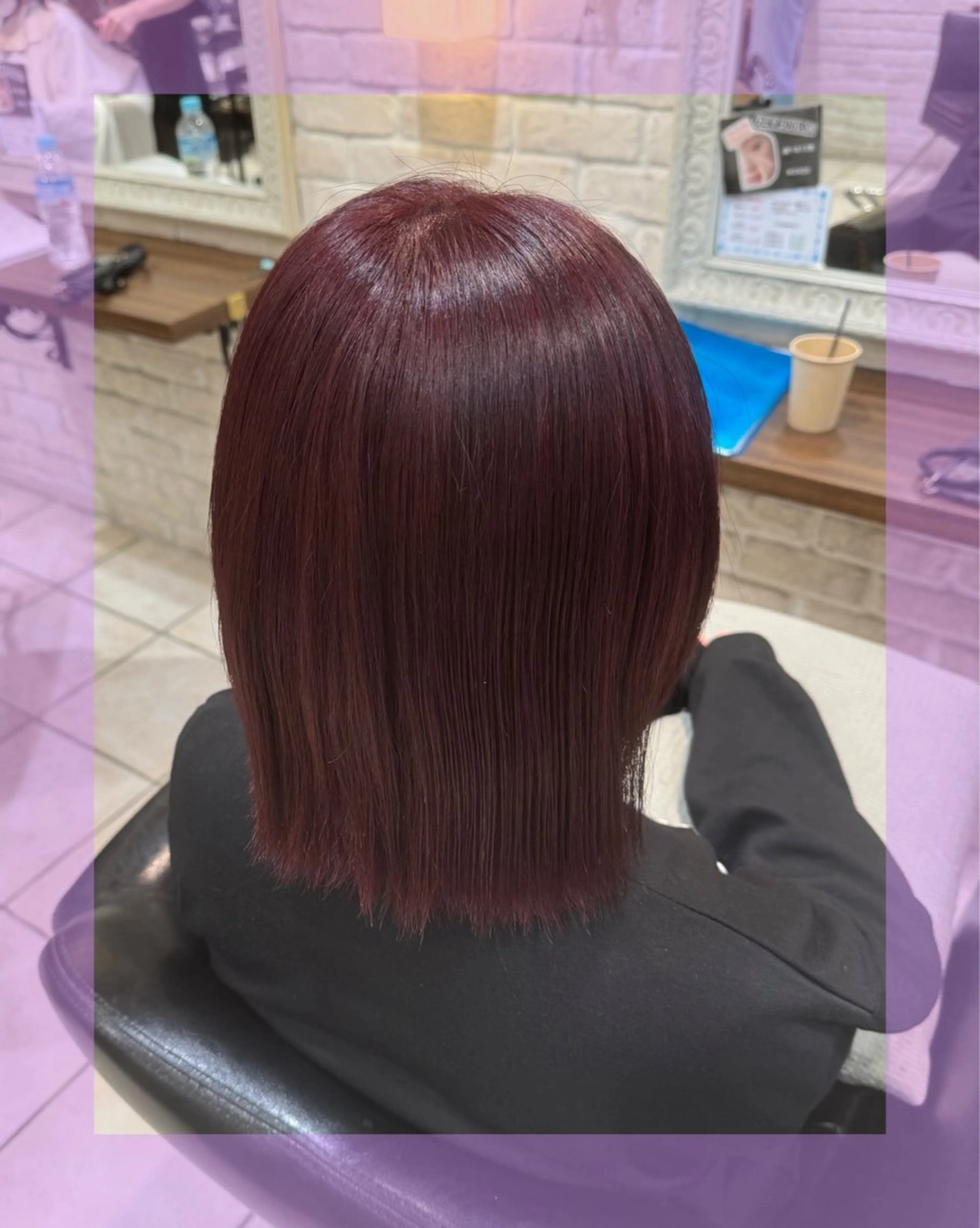 ミディアム カラー ヘアアレンジ ブリーチ ヘアカラー 🦄ブリーチ💜エク ステ💜MIU🦄のヘアスタイル