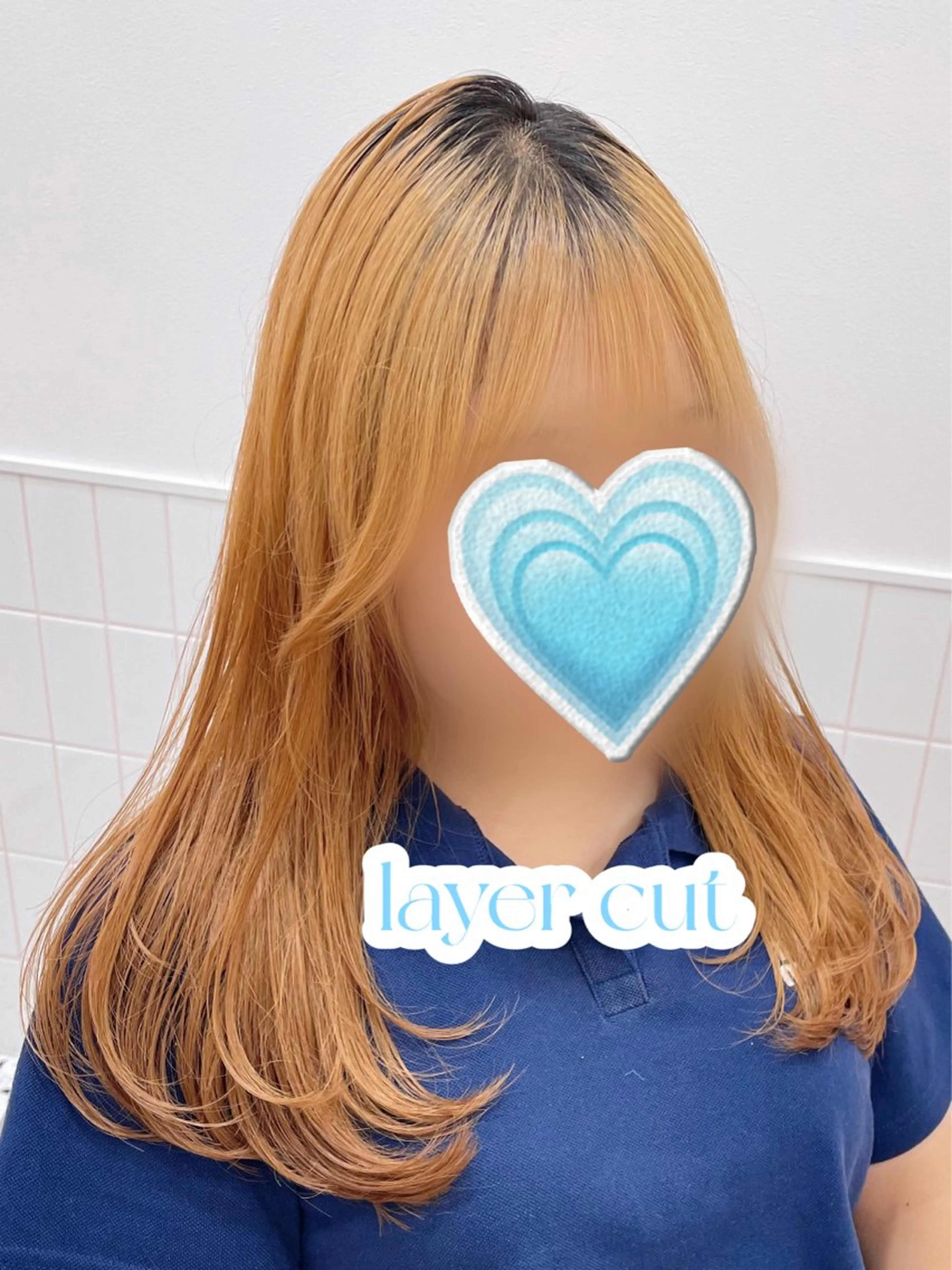 ロング レイヤーカット ガーリーカラー🩷 ユウ🍓💞のヘアスタイル