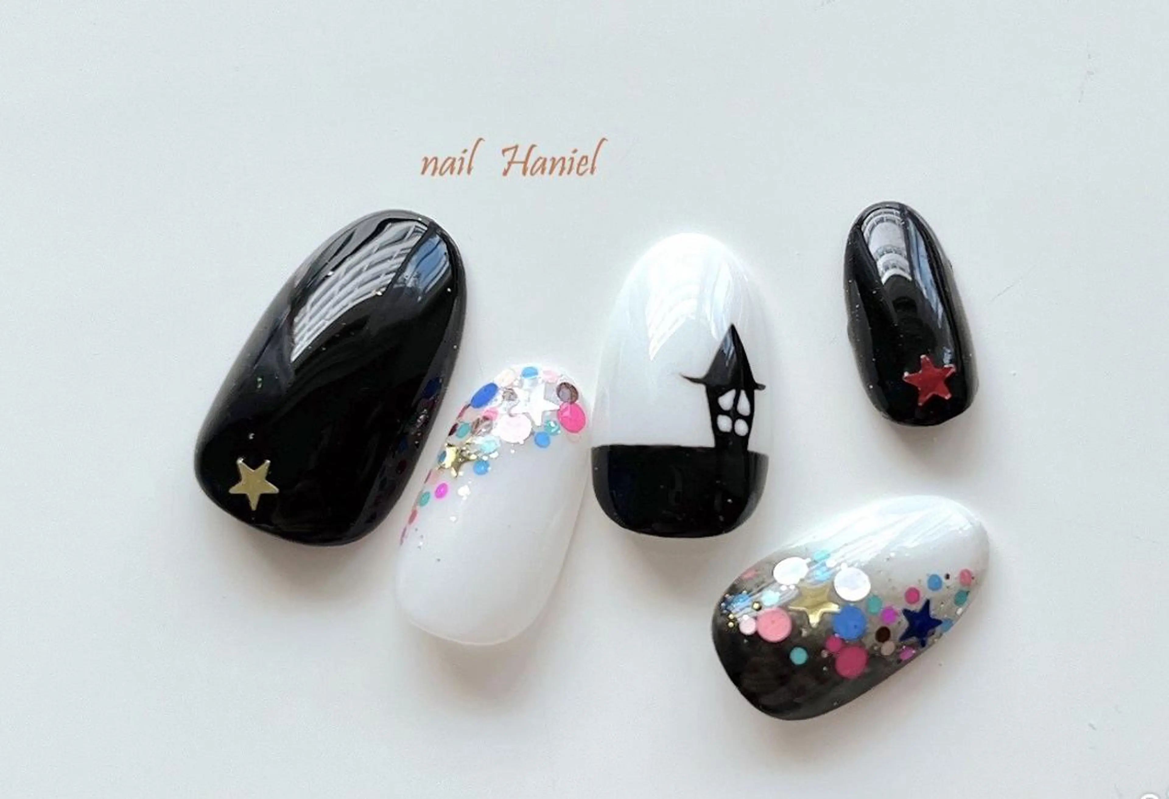 ネイル フットネイル ジェルネイル ハロウィン nail Haniel所属・半蔵門サロンハニエル 魅神 ちよのネイルデザイン