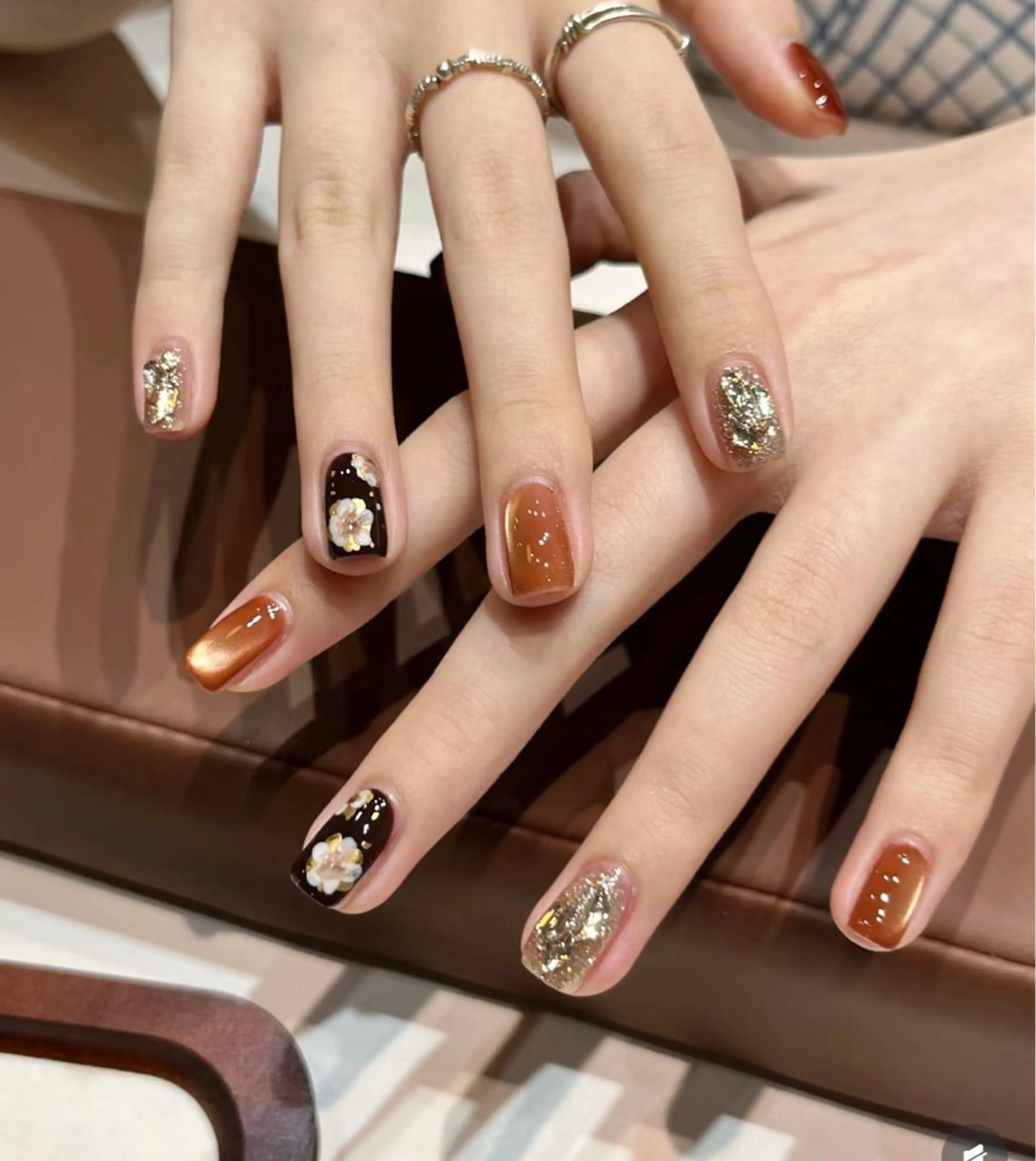 ネイル アートネイル チークネイル 長さ出し フラッシュネイル キラキラネイル ハンドネイル ハンドケア For you. Nail Salonのネイルデザイン