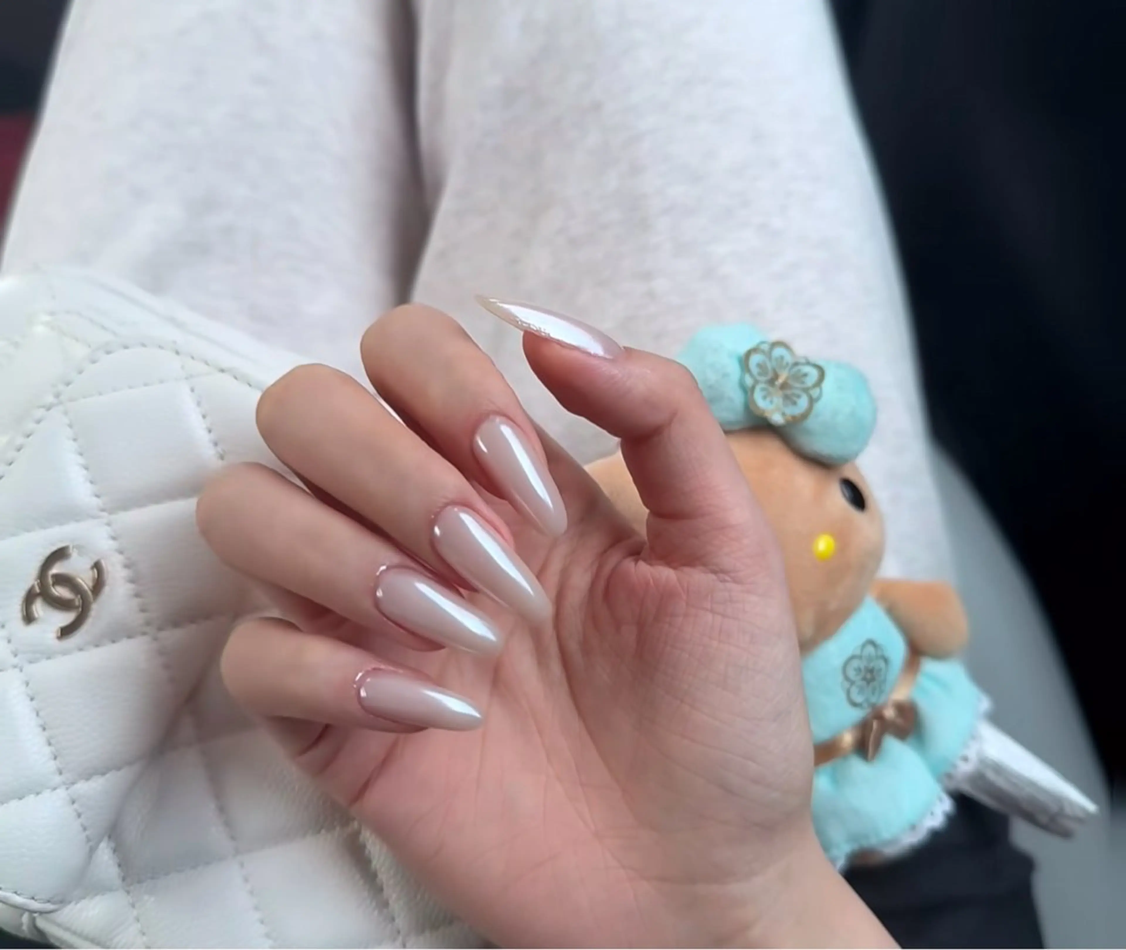ネイル アートネイル オーロラネイル チークネイル フレンチネイル ガラスフレンチ ハンドネイル 🎀🎀YooLi Nail Salonのネイルデザイン