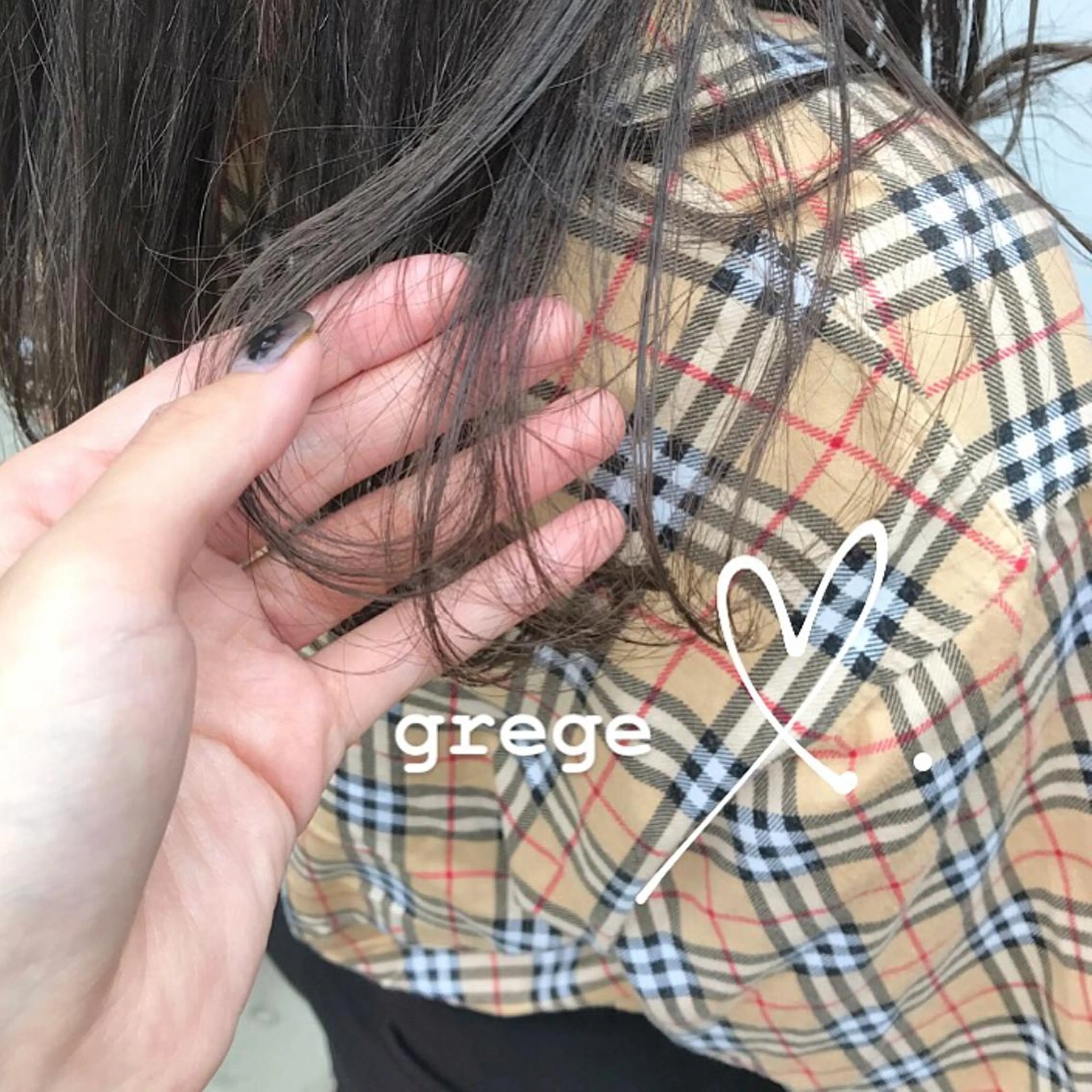 セミロング riho/ブリーチ/ デザインカラー/辻堂のヘアスタイル