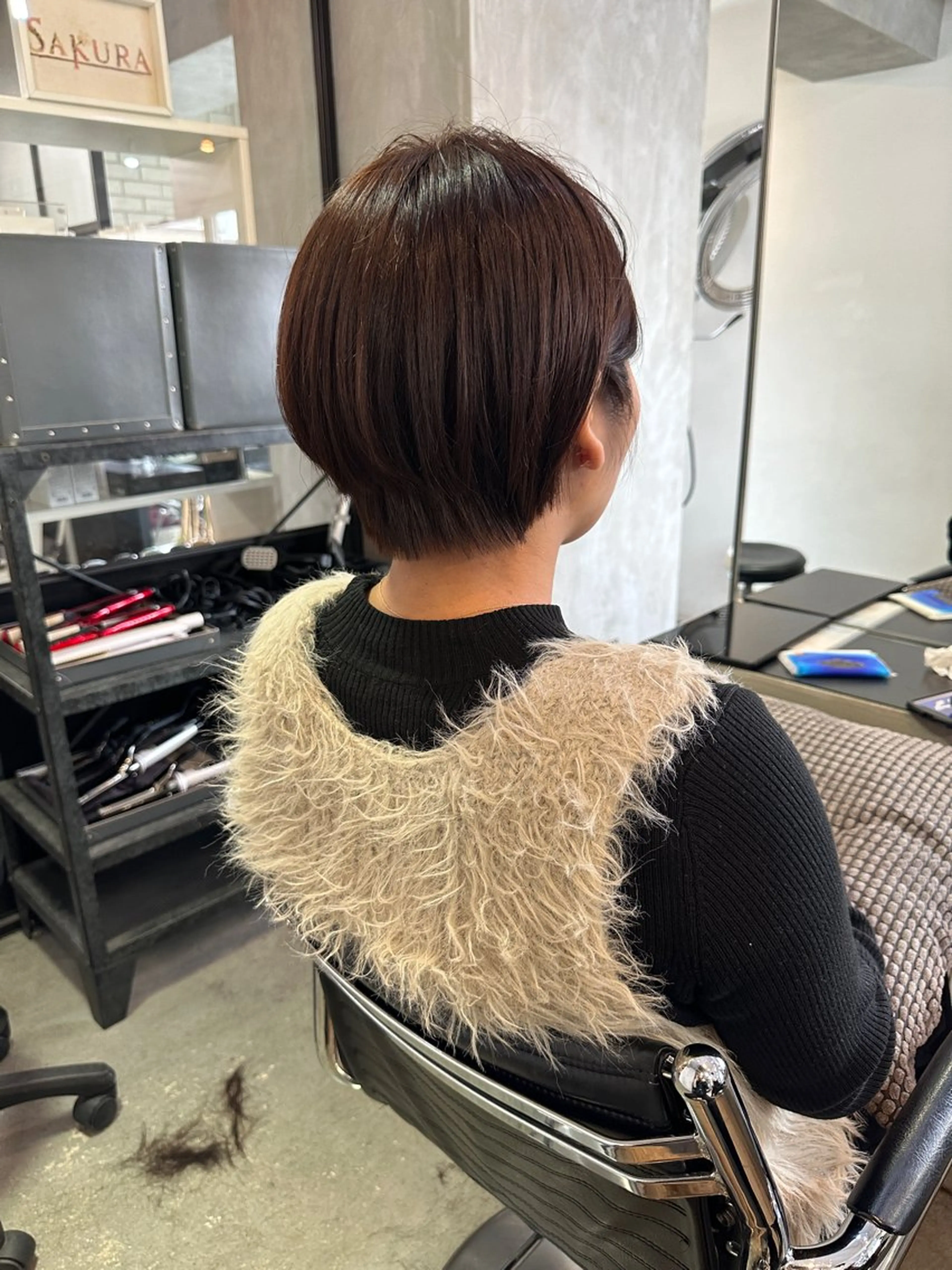 ショート カラー ヘアアレンジ ショートヘア カット ヘアカラー トリートメント ヘアセット stylist/蛯谷 珠里のヘアスタイル