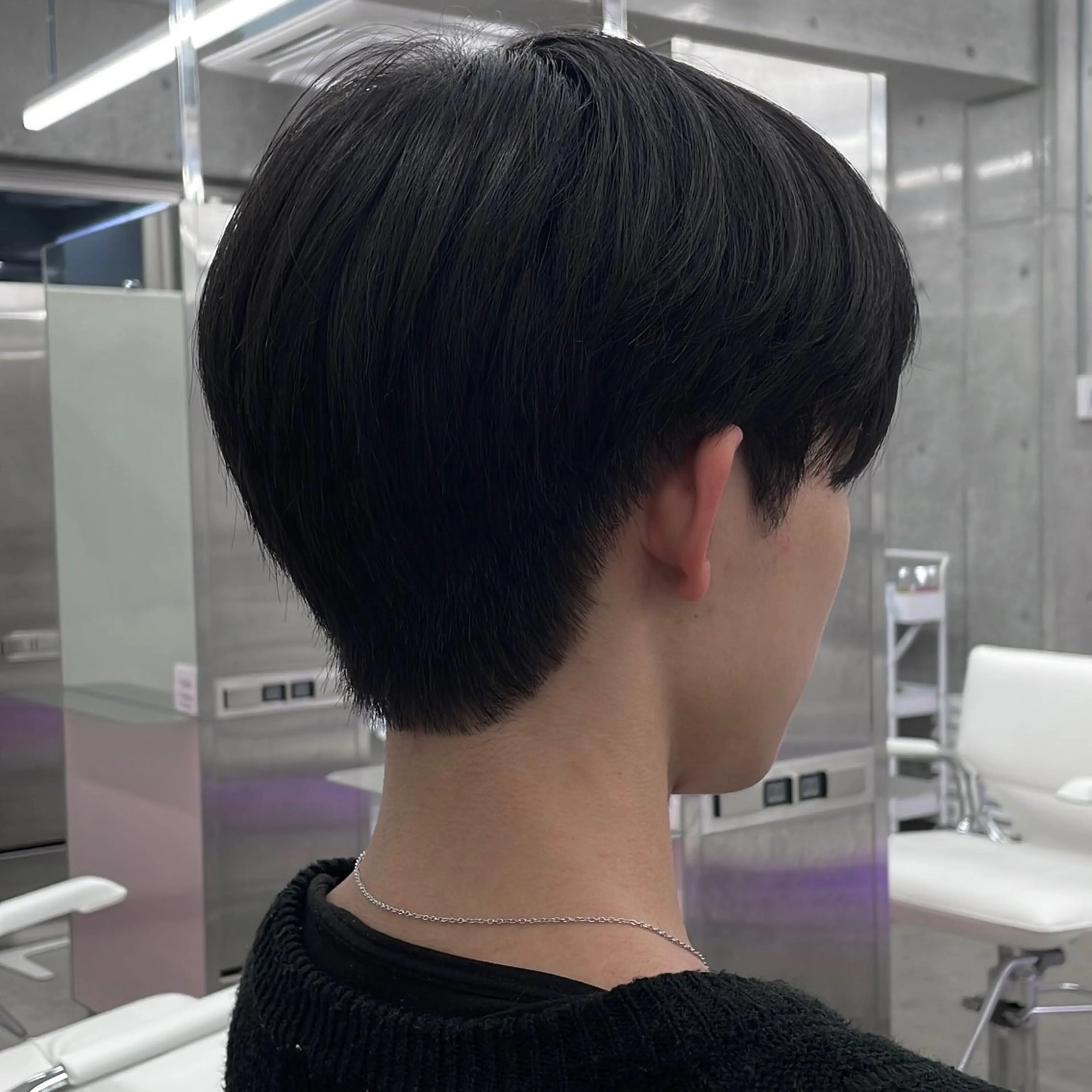 ショート カラー パーマ ヘアアレンジ メンズ カット ヘアセット パク・ボミン小野リエ 韓国ハーフ🦊のヘアスタイル