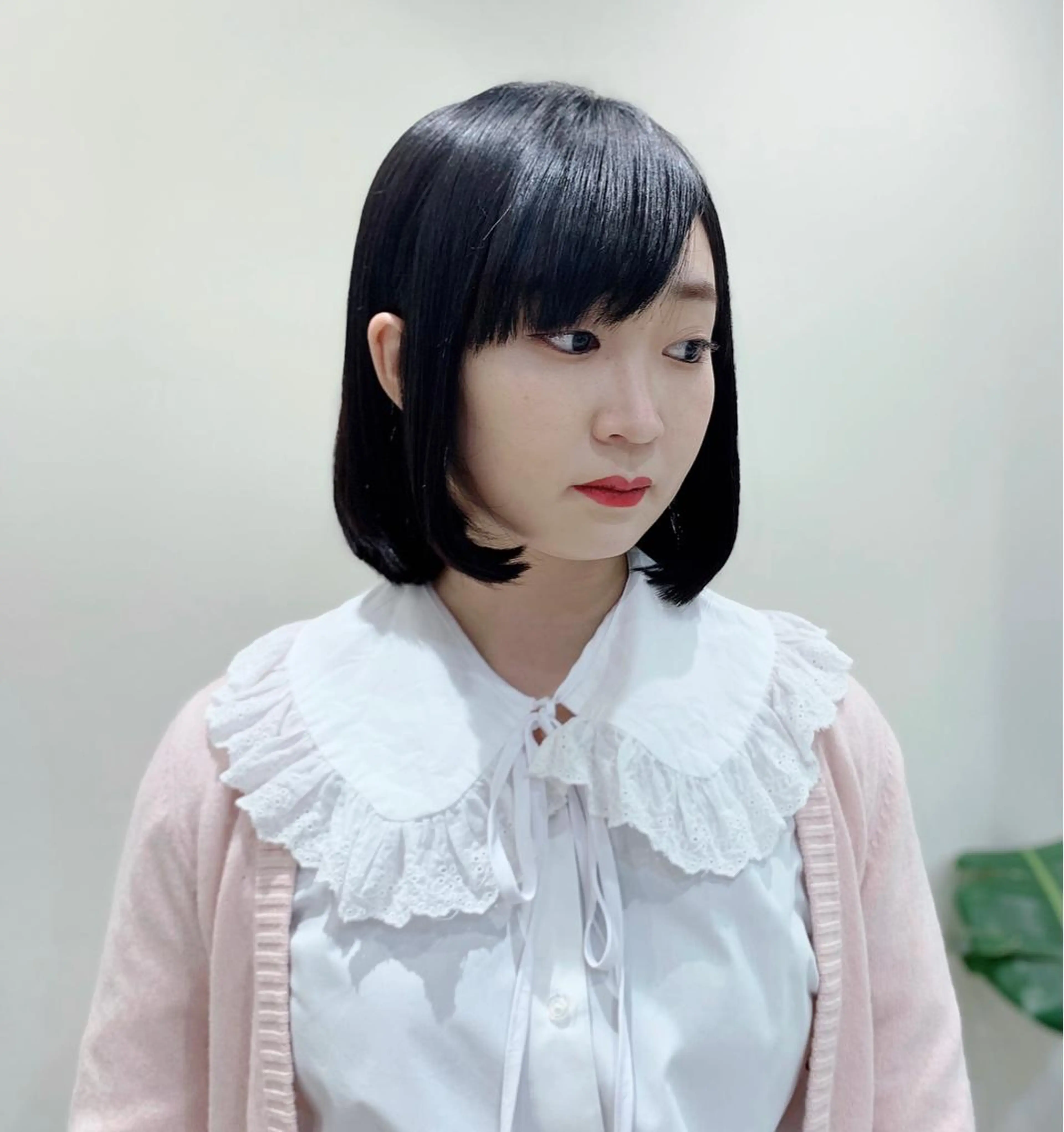 セミロング 縮毛矯正 藤森 希美のヘアスタイル