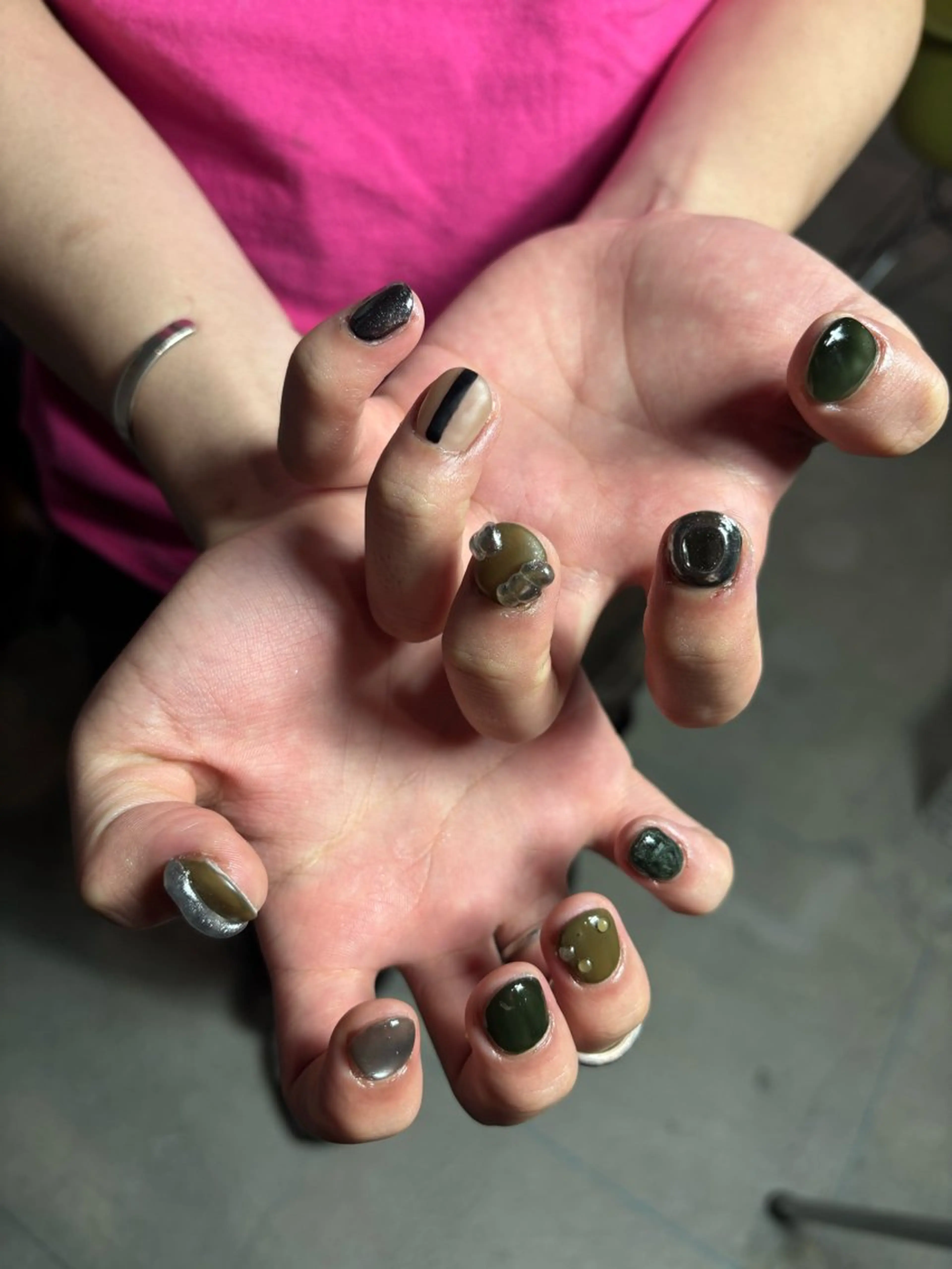 ショート ハンドネイル Topcoat/ 下北沢nailのネイルデザイン
