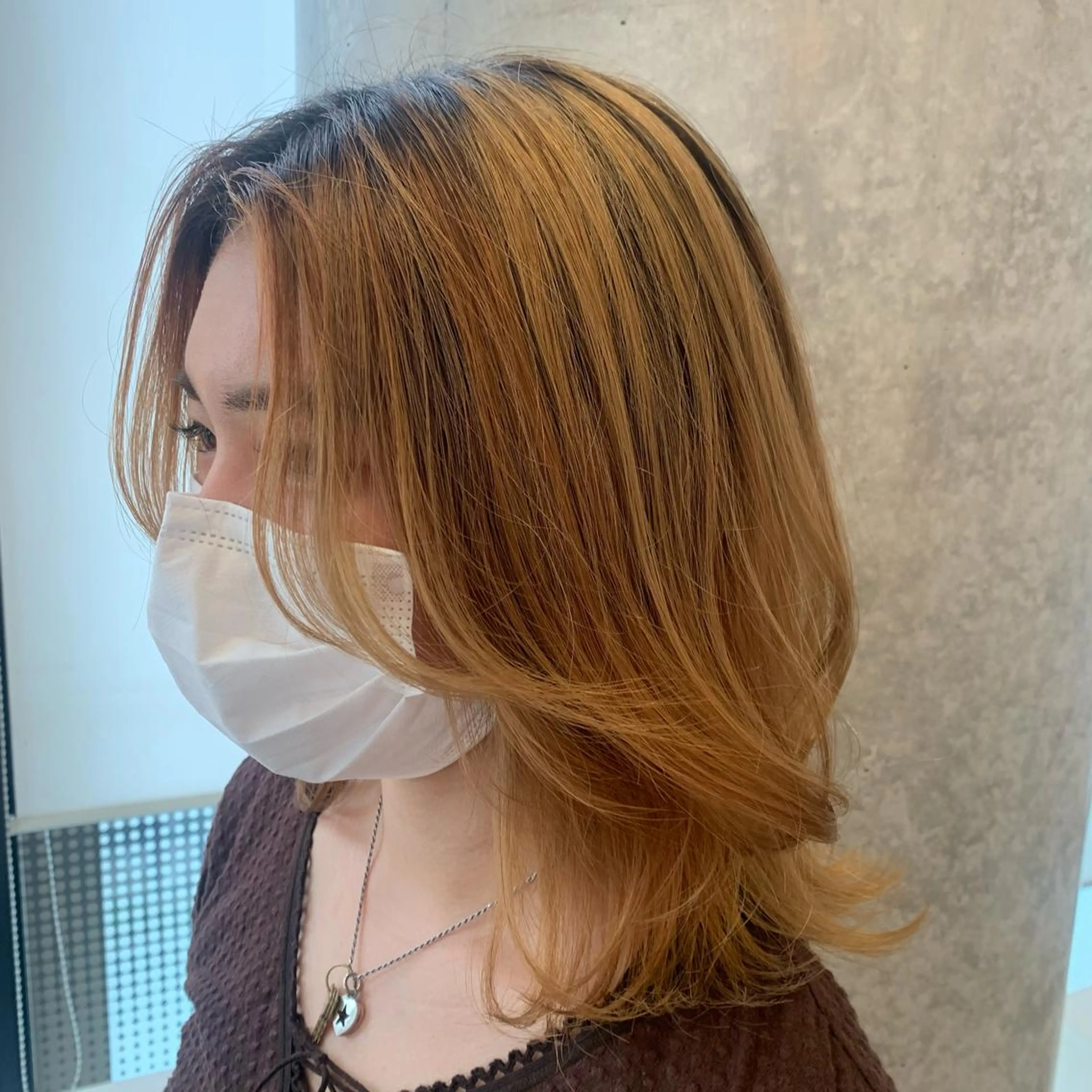 ミディアム SALOWIN川崎WEST店所属・🌷川崎/アレンジ/ 暖色ボブ/コトネ🌷のヘアスタイル