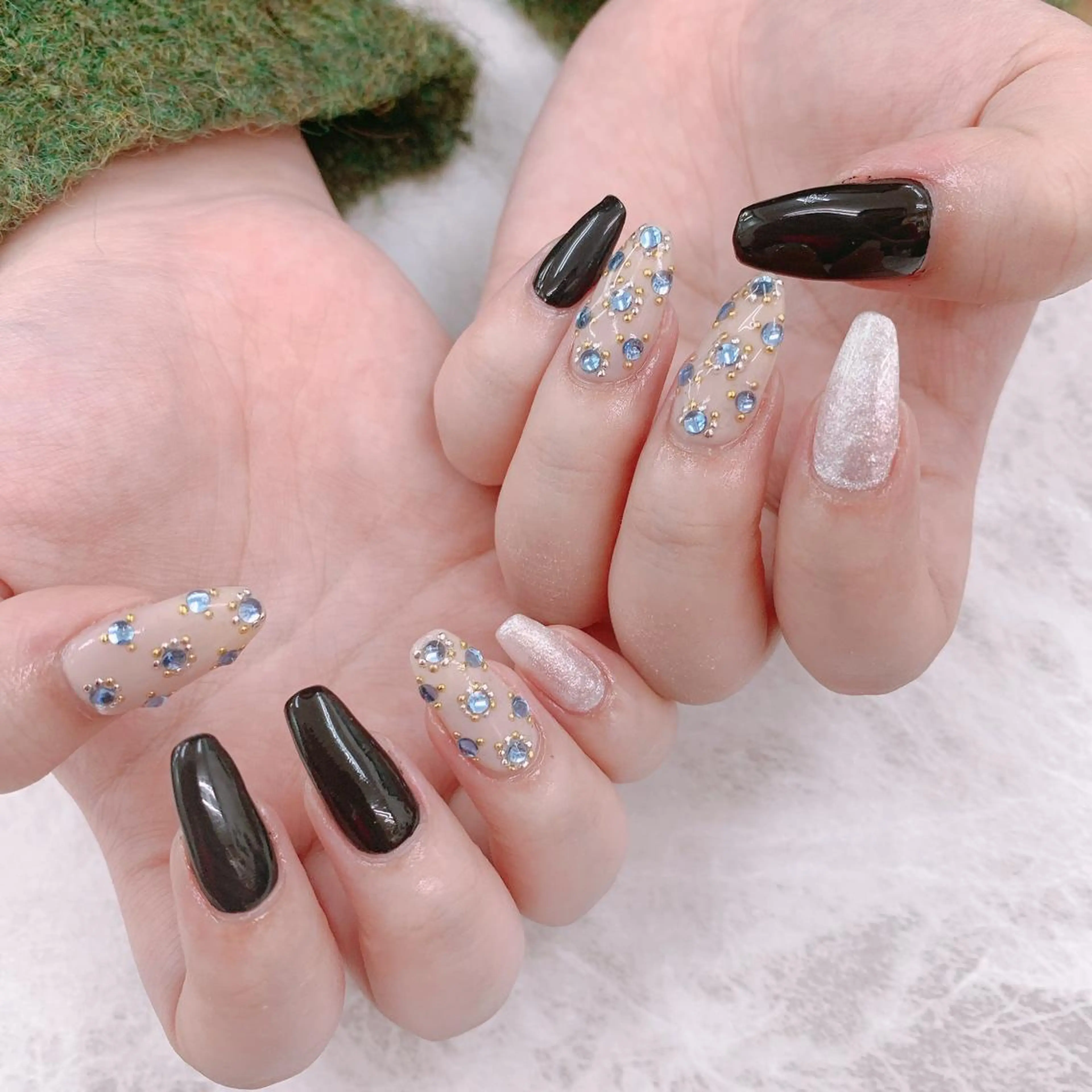hand✋🏻ワンカラー+アート4本！！🔸オフあり🔸の写真