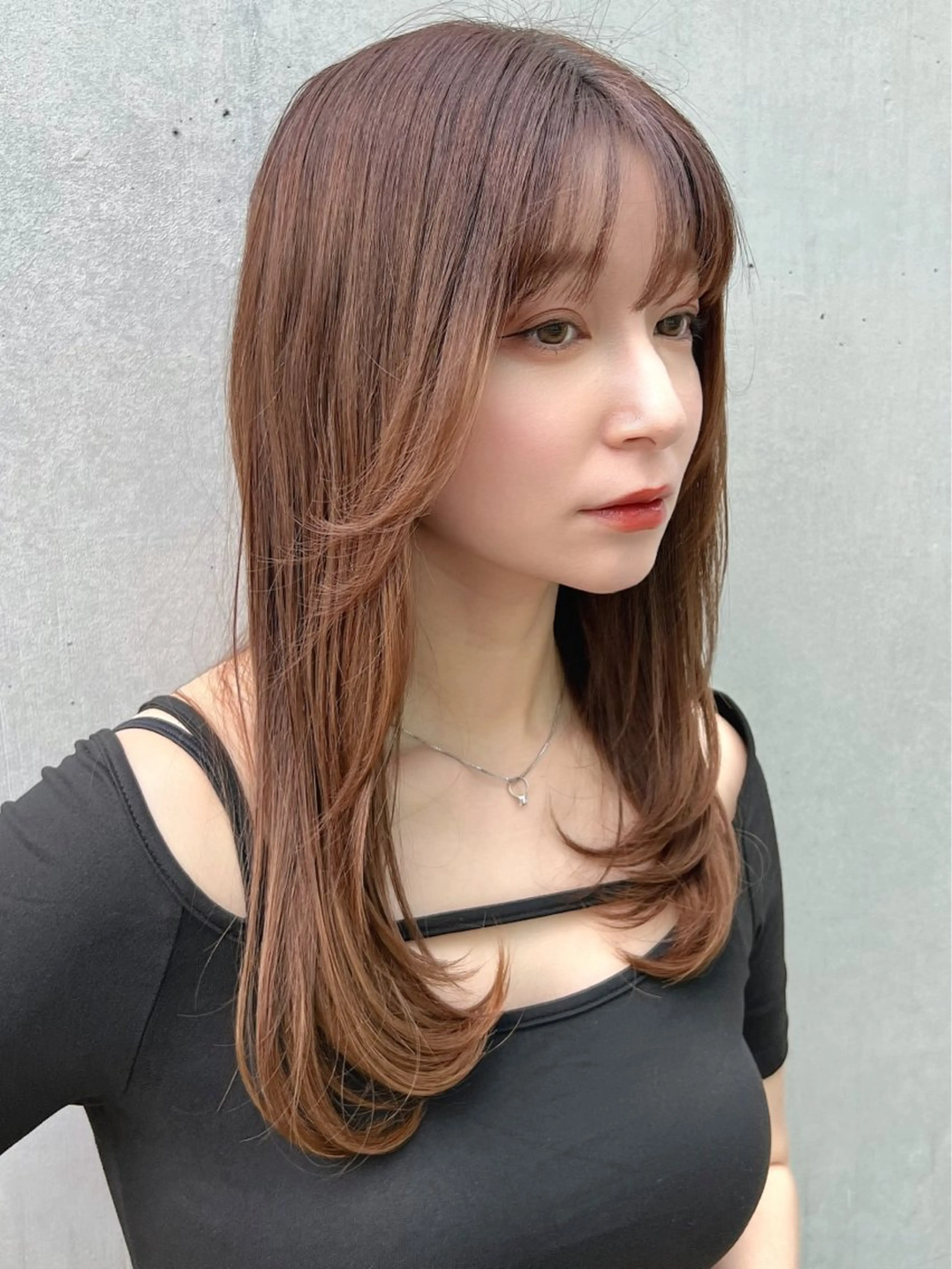 セミロング カット ヘアカラー トリートメント ✨上品可愛い 時短艶髪/後藤✨のヘアスタイル