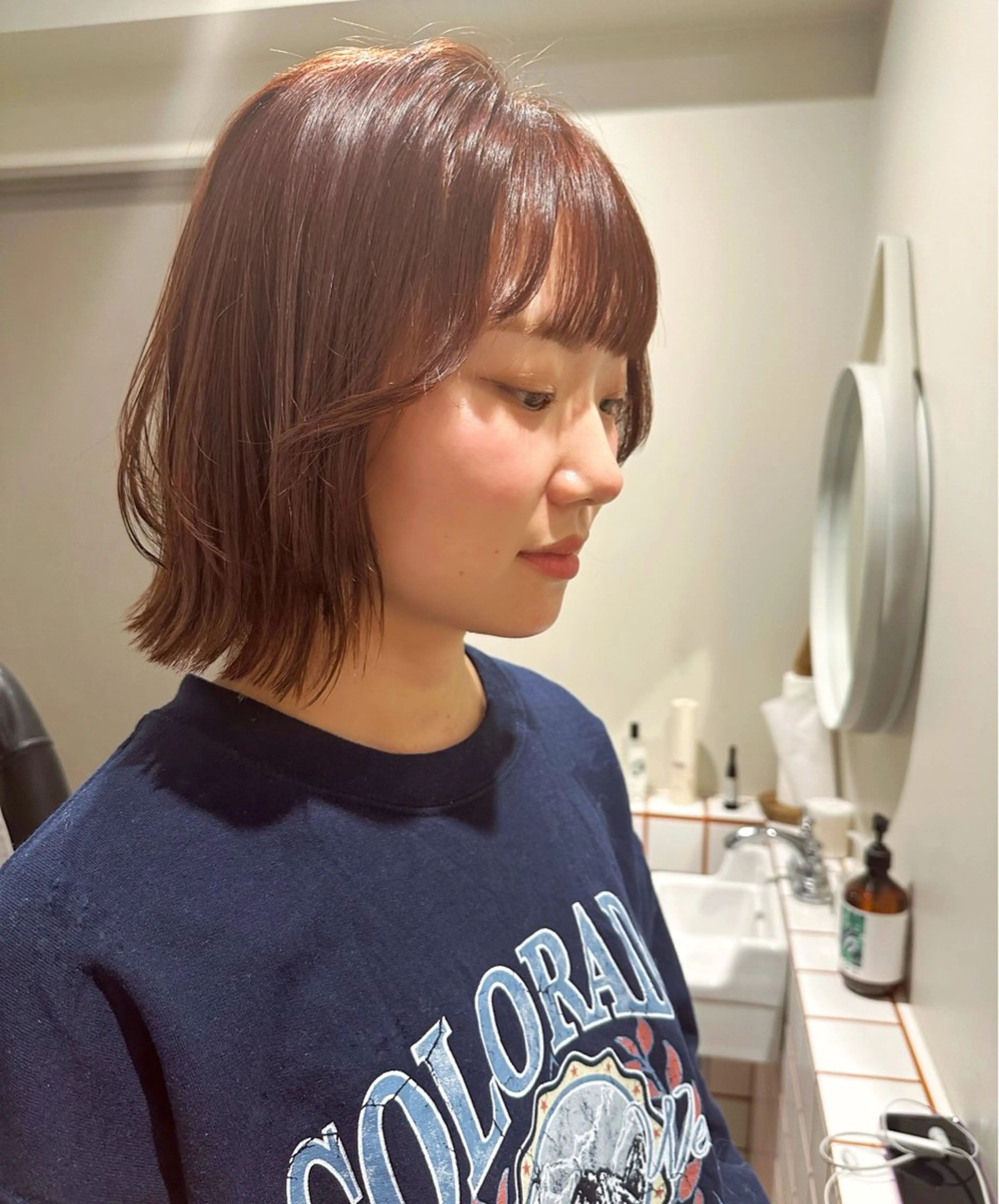 ショート カラー カット ヘアカラー トリートメント hibiki/セット /透明感カラーのヘアスタイル