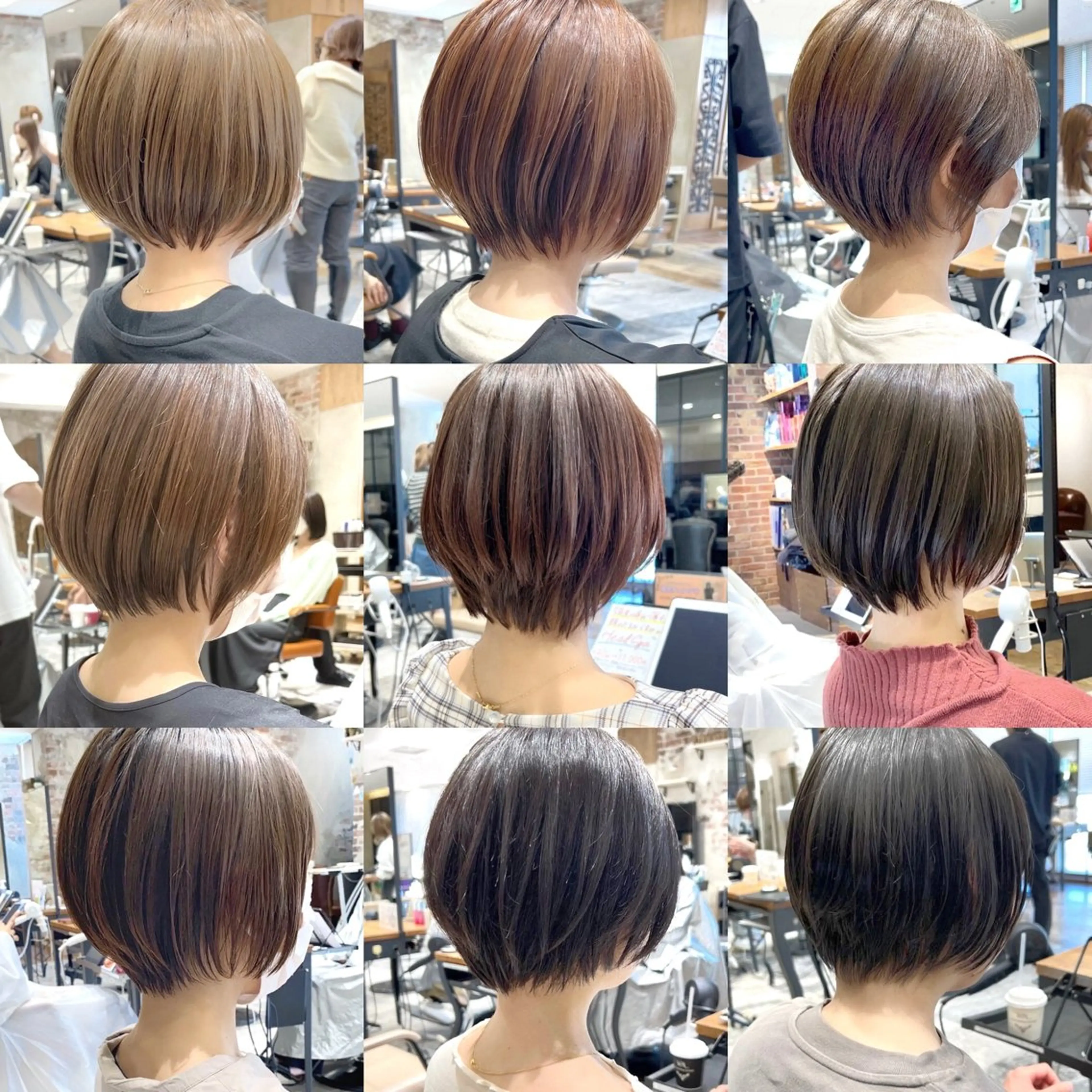 ショート カラー カット ヘアカラー トリートメント 💍新宿ショート 💍岩田莉奈のヘアスタイル