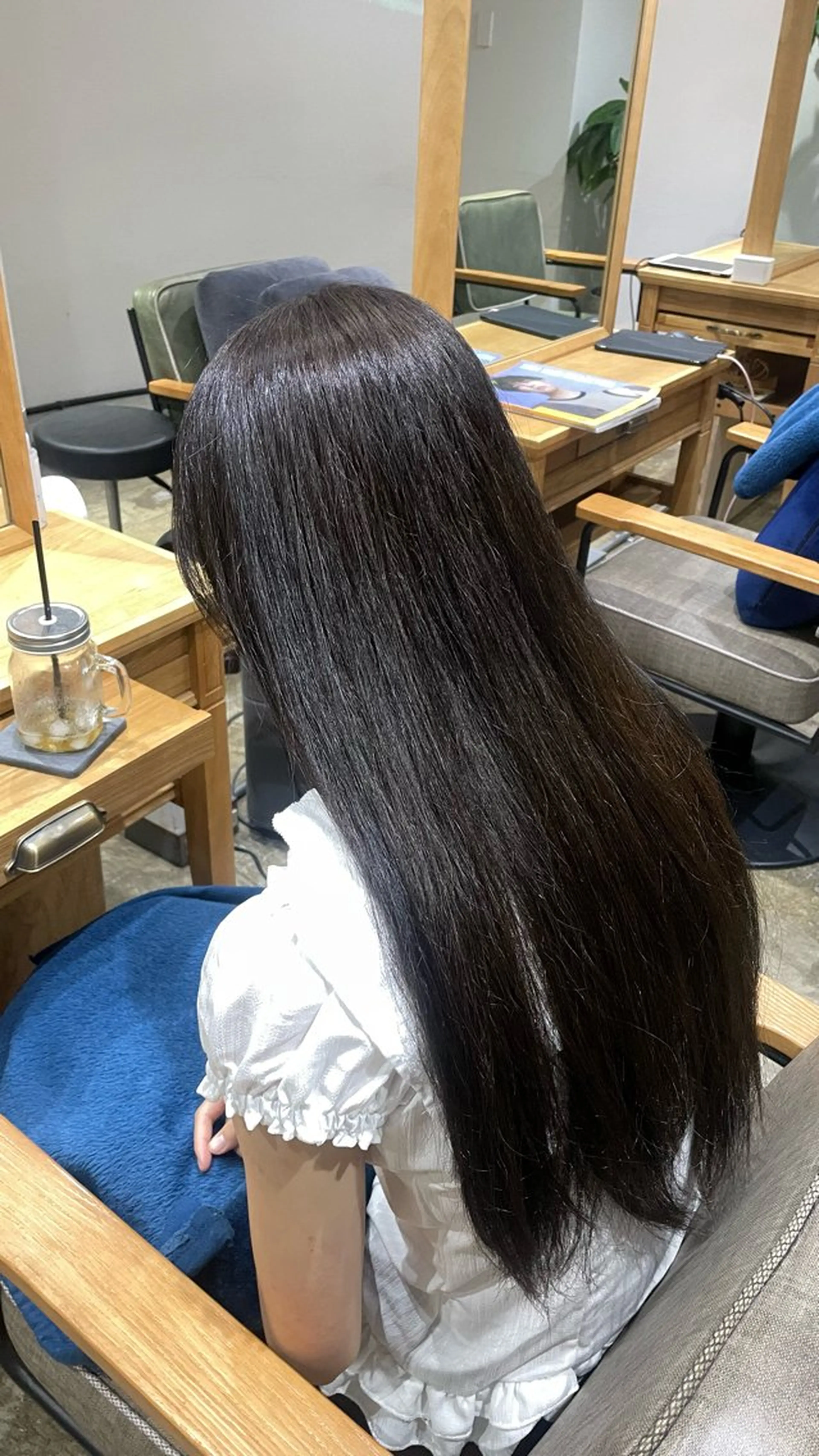 ロング アッシュ アッシュグレー アッシュグレージュ 韓国風ヘア ヘアカラー トリートメント buZon所属・🖤keina🖤 詳細必読:*･のヘアスタイル