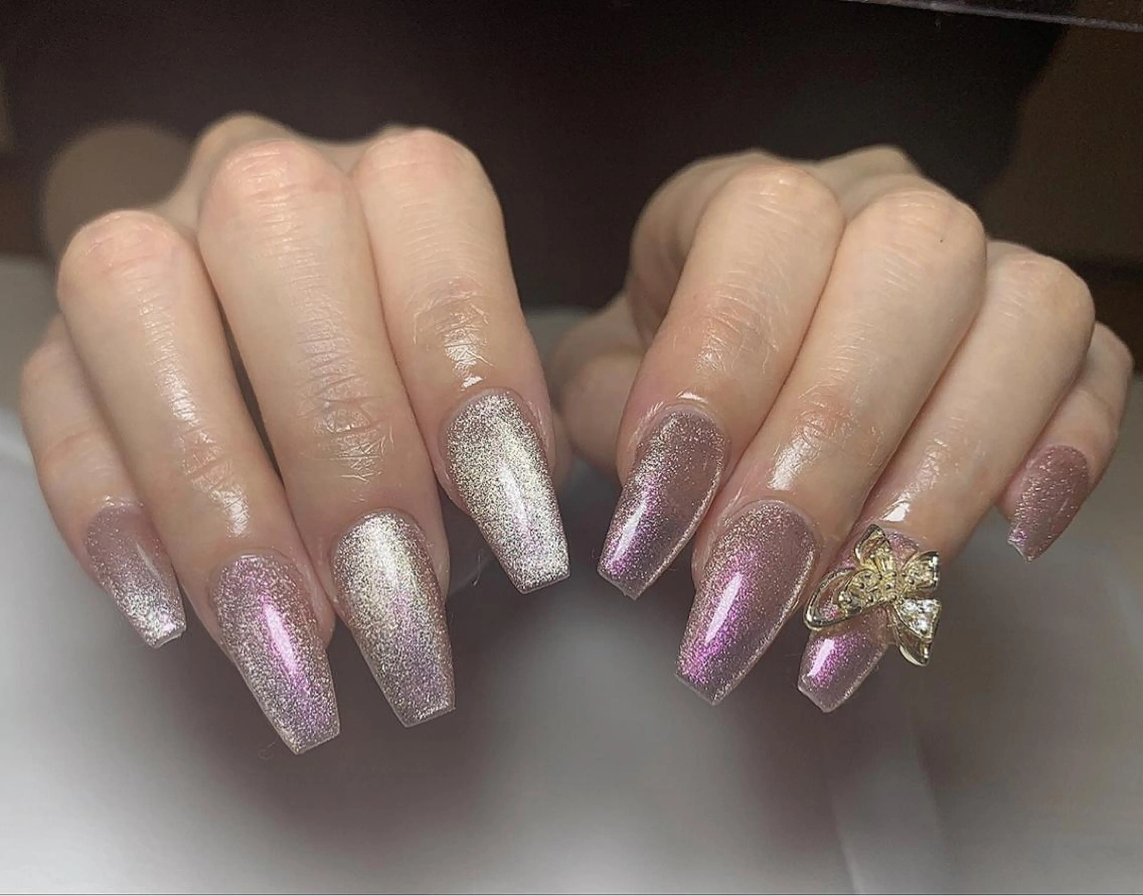 ネイル オーロラネイル マグネットネイル For  u  nail川崎所属・For u nailのネイルデザイン