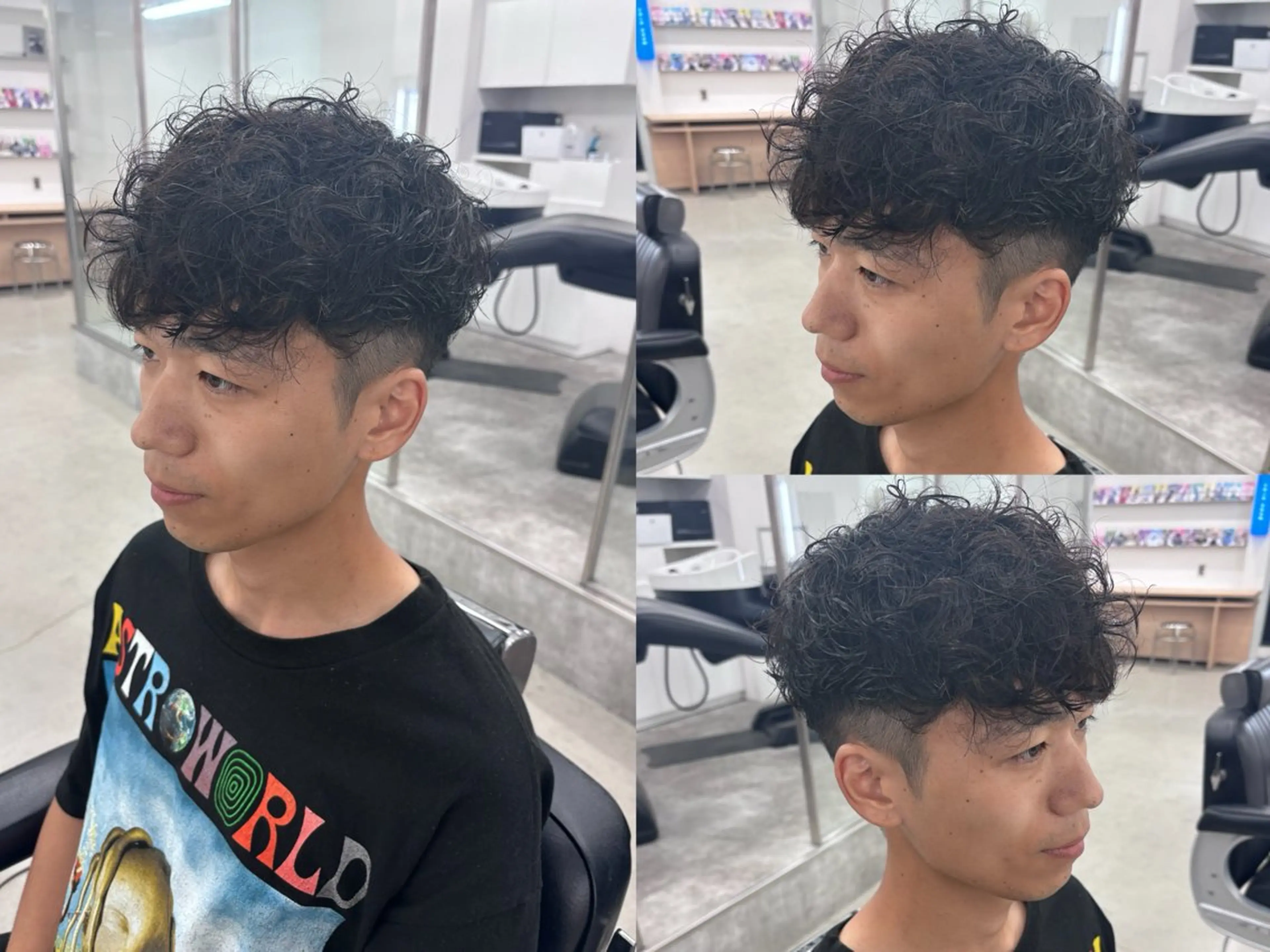 パーマ メンズ スペインカール カット パーマ ヘッドスパ 土岐 仁/メンズ専門 パーマ特化美容師🔥のヘアスタイル