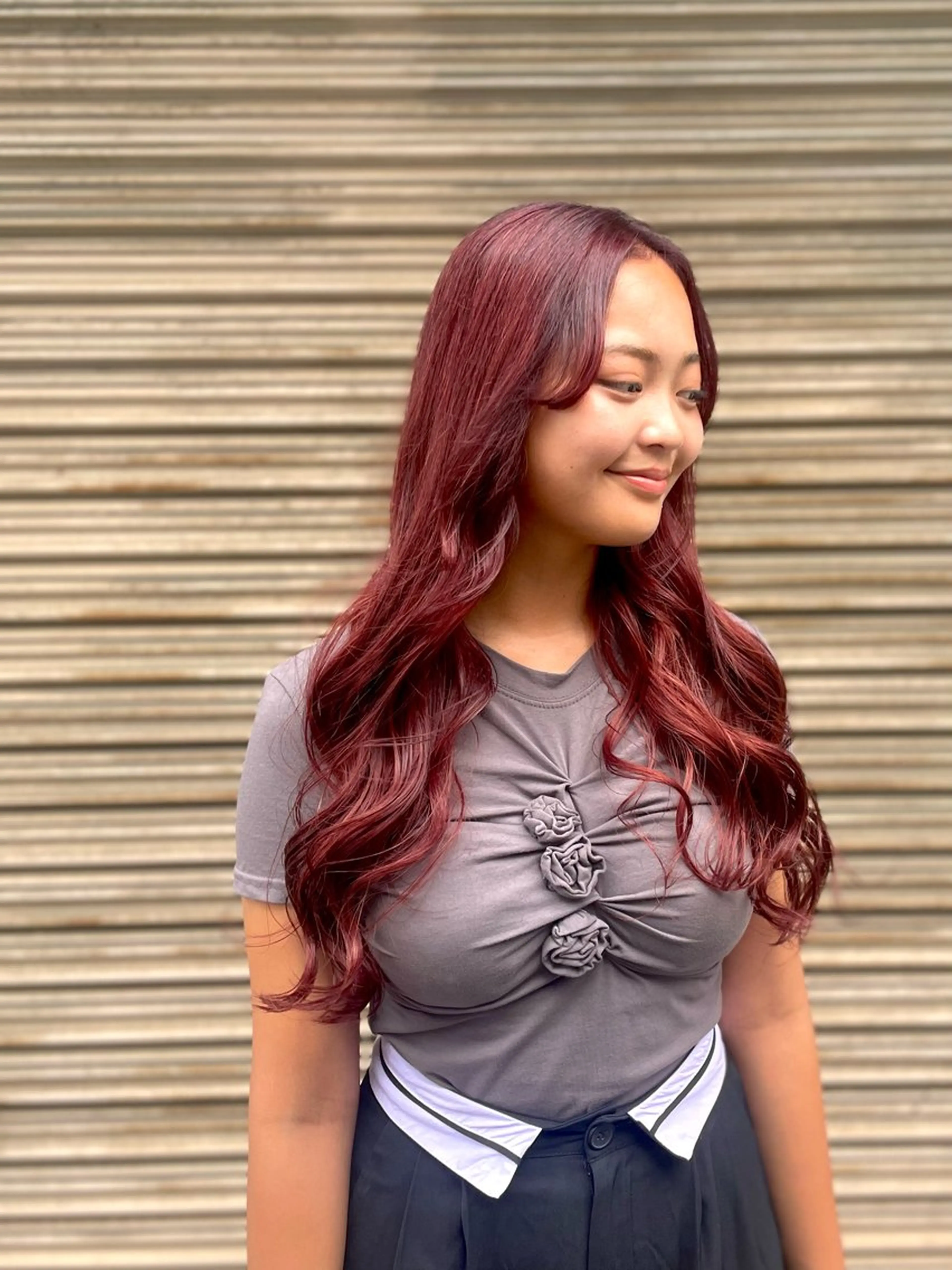 ロング カラー ヘアカラー トリートメント ヘアセット PATH-hair. store/MAIのヘアスタイル