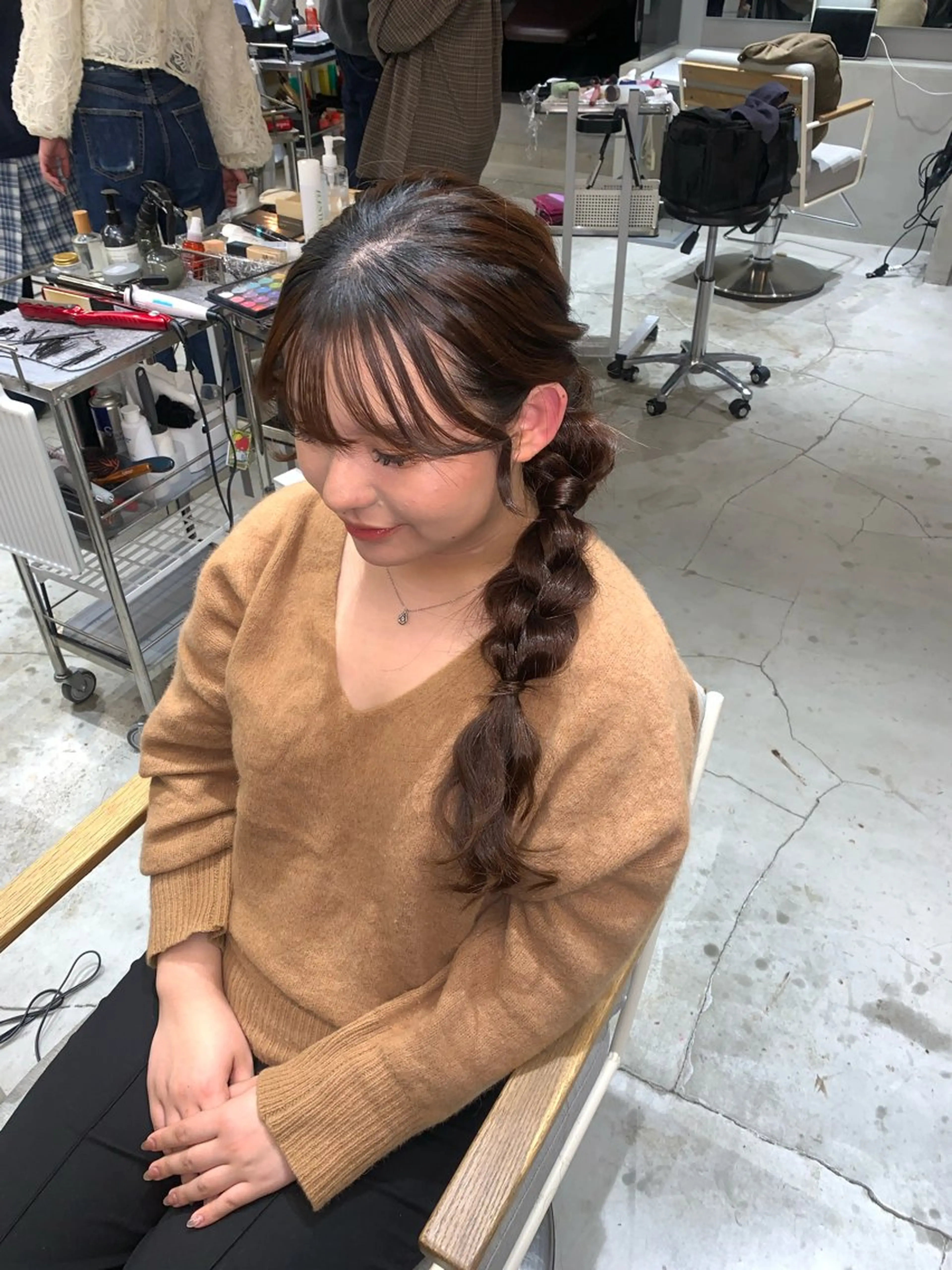 ロング 撮影モデル vicca ekolu所属・わこ★骨格診断カット 早朝➕仕事終わりＯＫのヘアスタイル