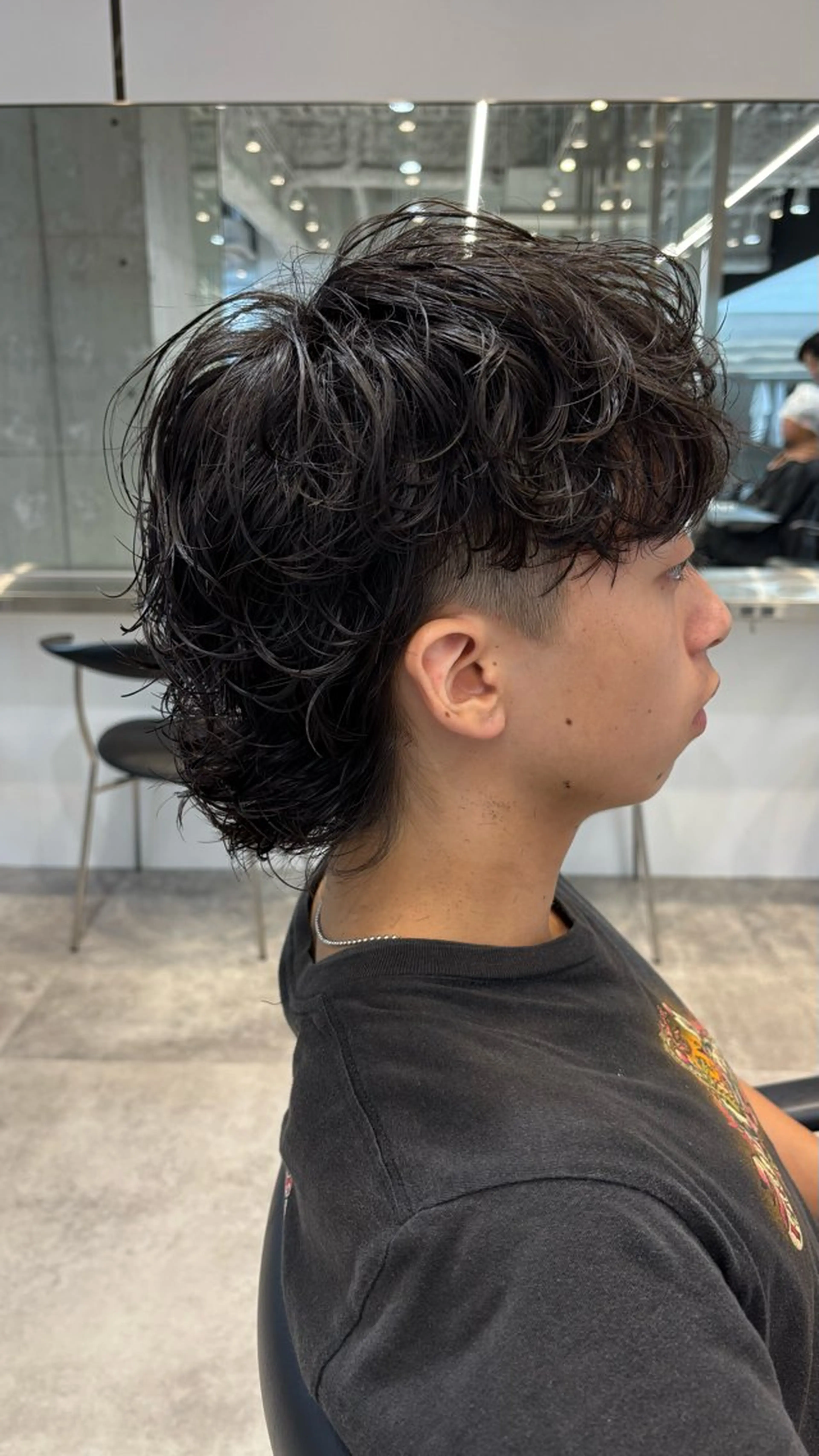 パーマ メンズ マレットヘア カット パーマ トリートメント 高橋 晴のヘアスタイル