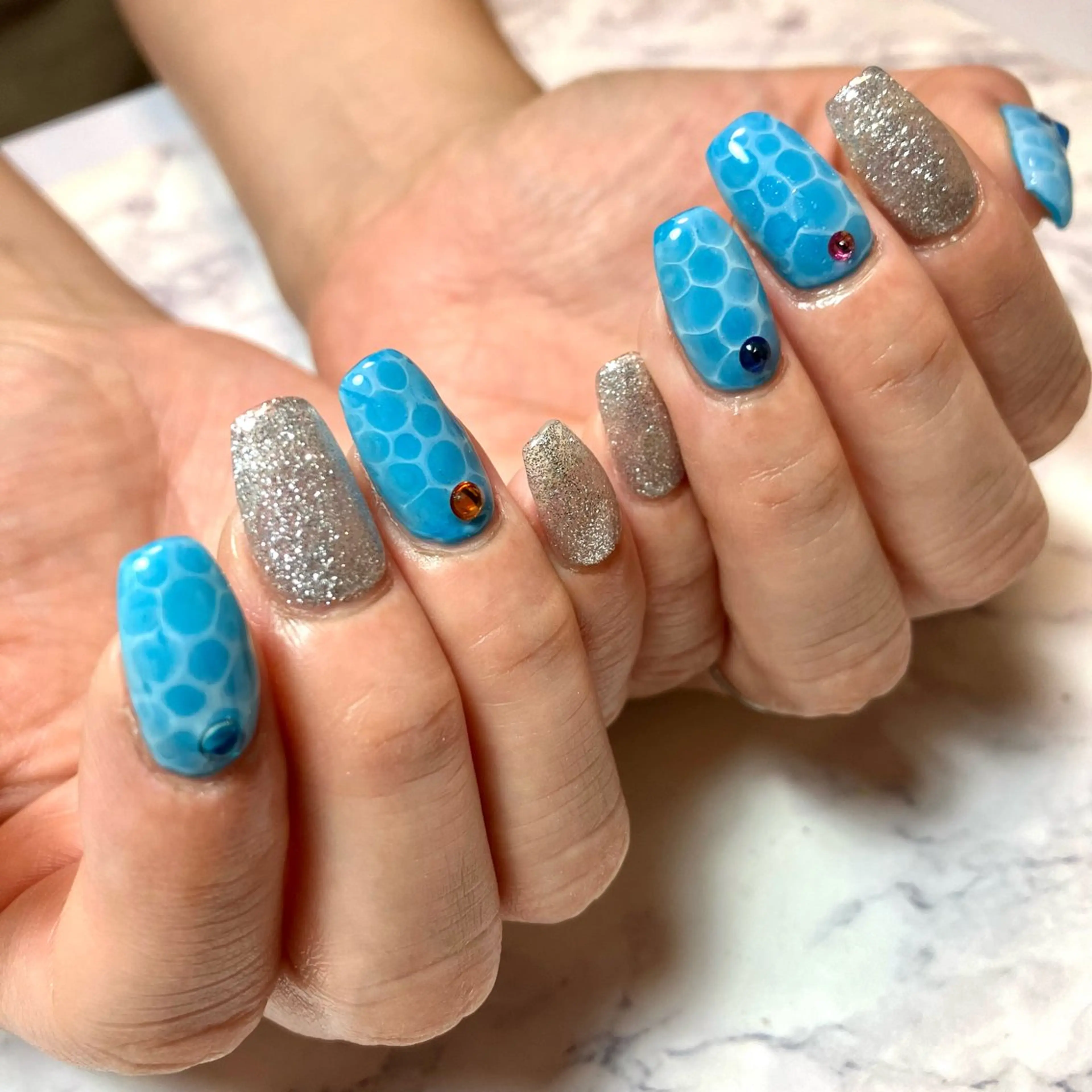 ネイル 夏ネイル ハンドネイル salon Mのネイルデザイン