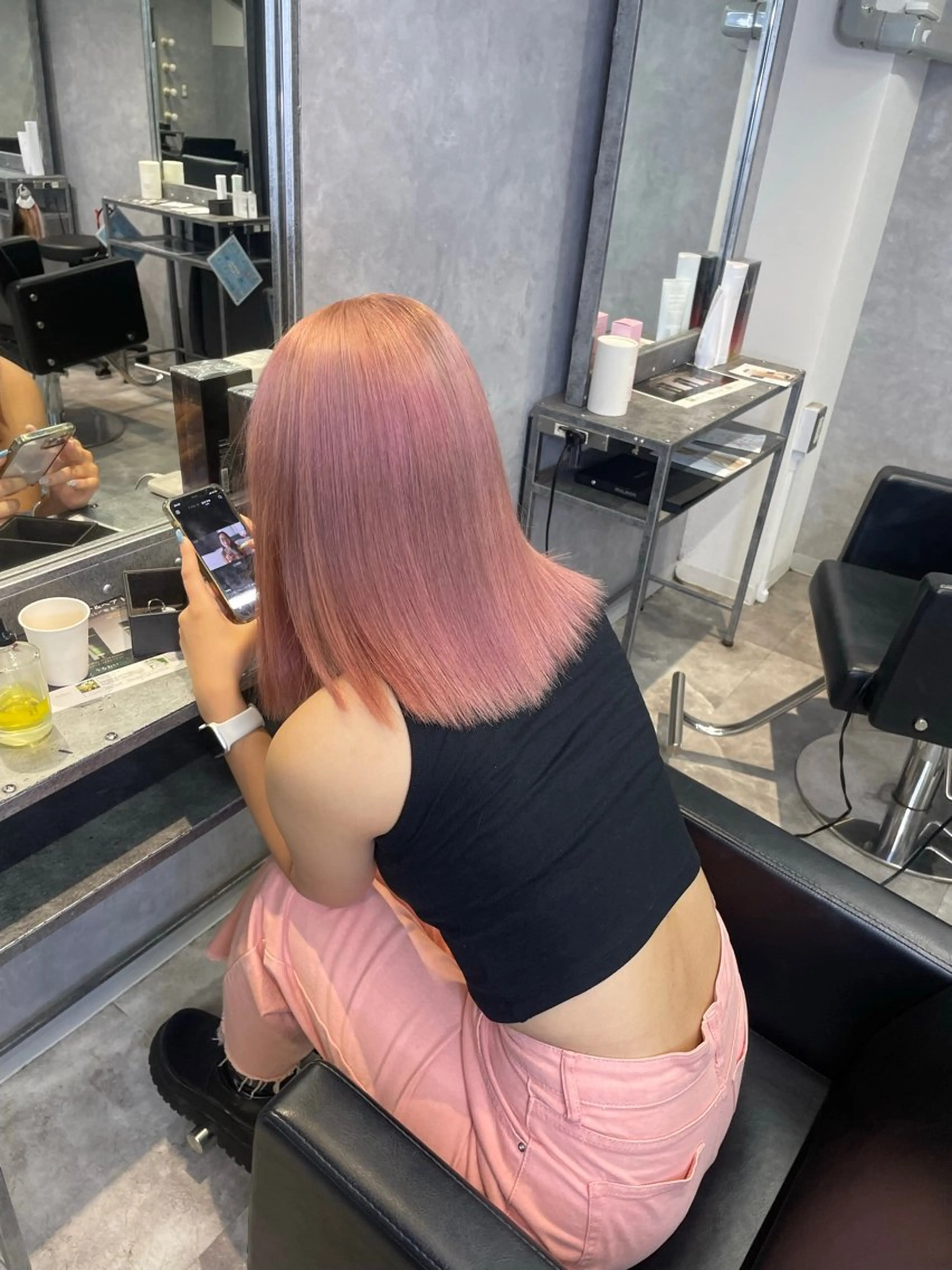 ミディアム ヘアカラー mimiiy fukaのヘアスタイル
