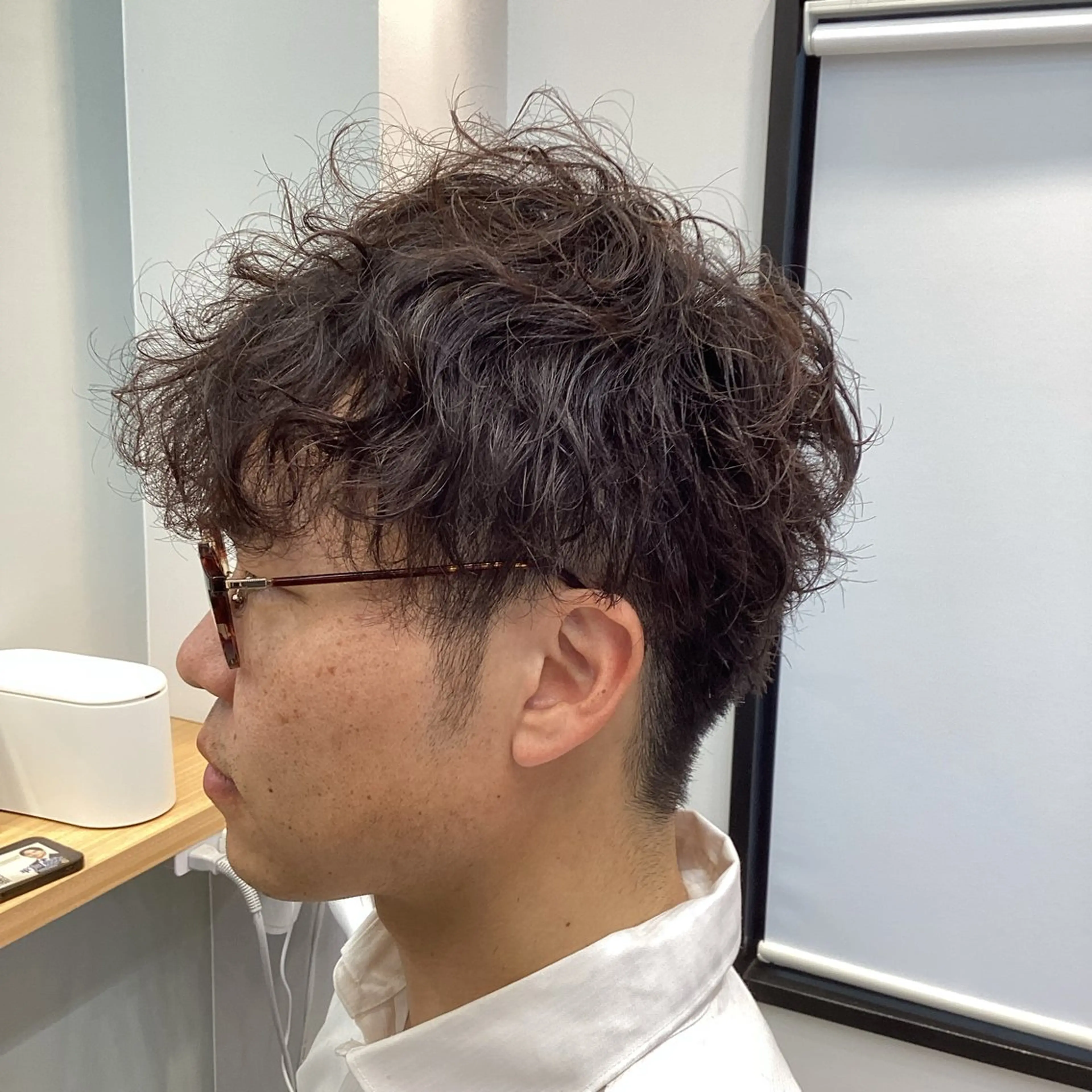 ショート カット パーマ a-o岡野　こやま しんぺいのヘアスタイル