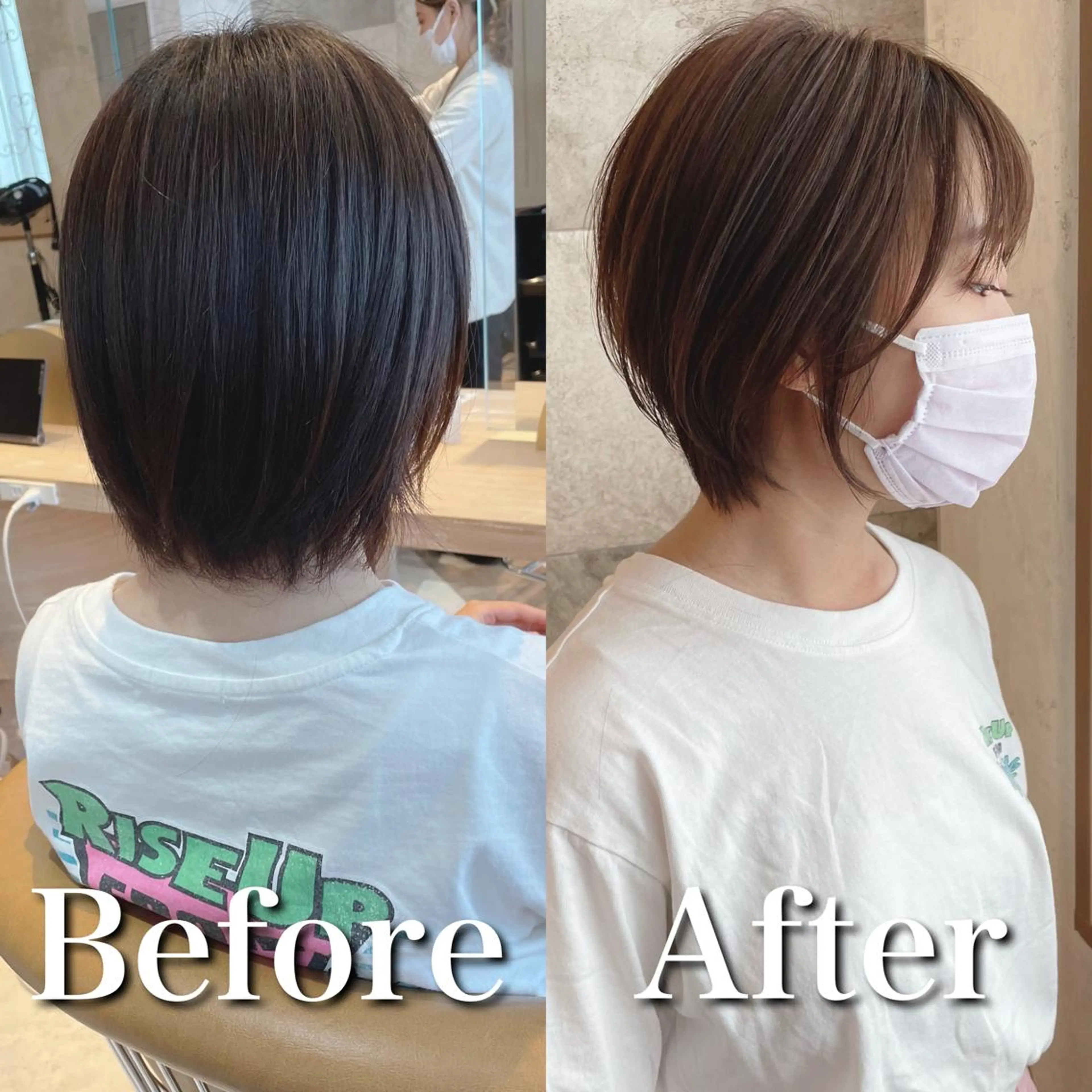 ショート 似合わせカット ショートヘア カット ヘアカラー トリートメント 韓国ヘア/髪質改善 /Harunaのヘアスタイル