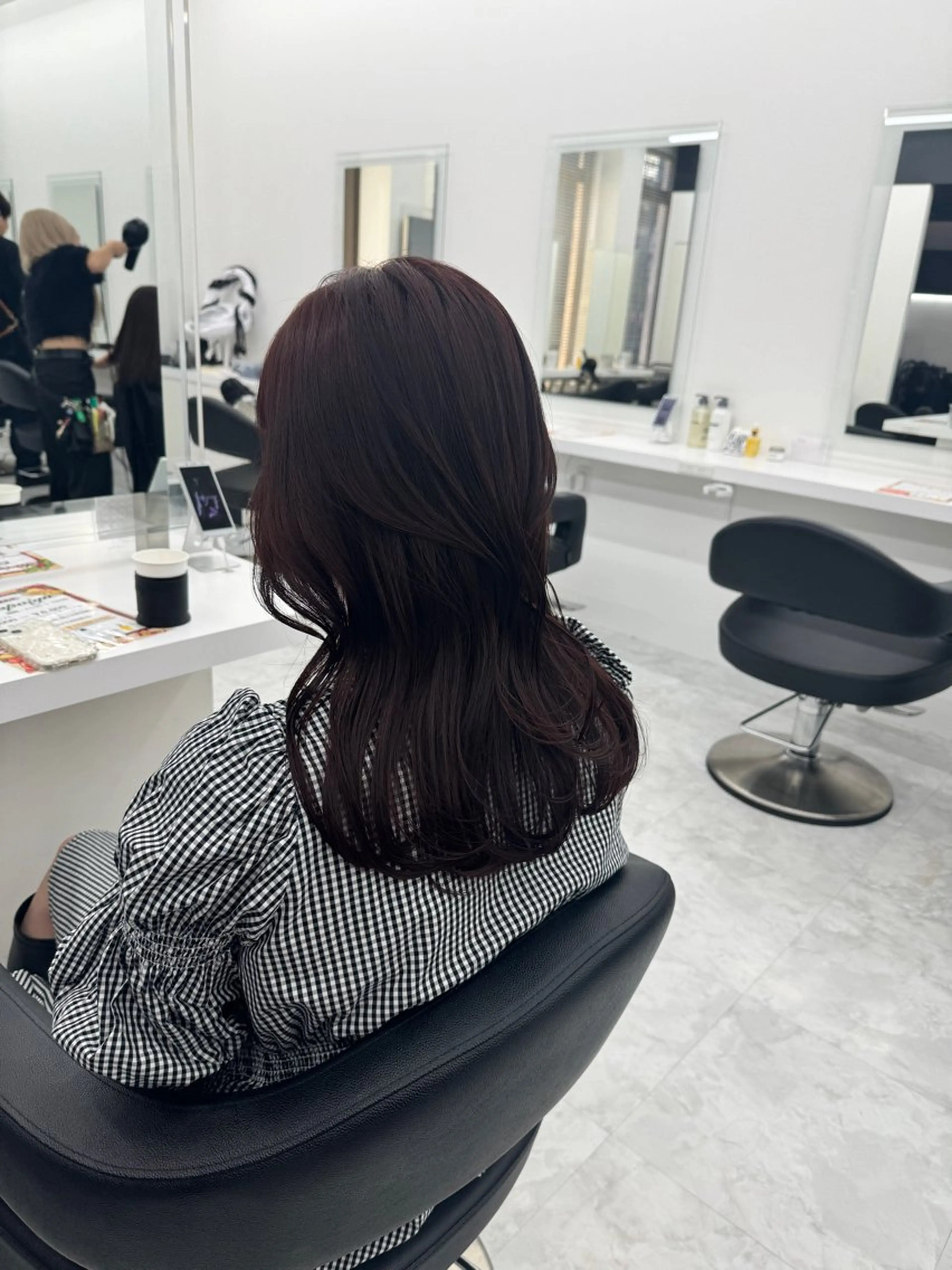 セミロング カラー カット ヘアカラー ヘッドスパ ヘアセット 💖透明感カラー＆暗 髪専門💖Akariのヘアスタイル