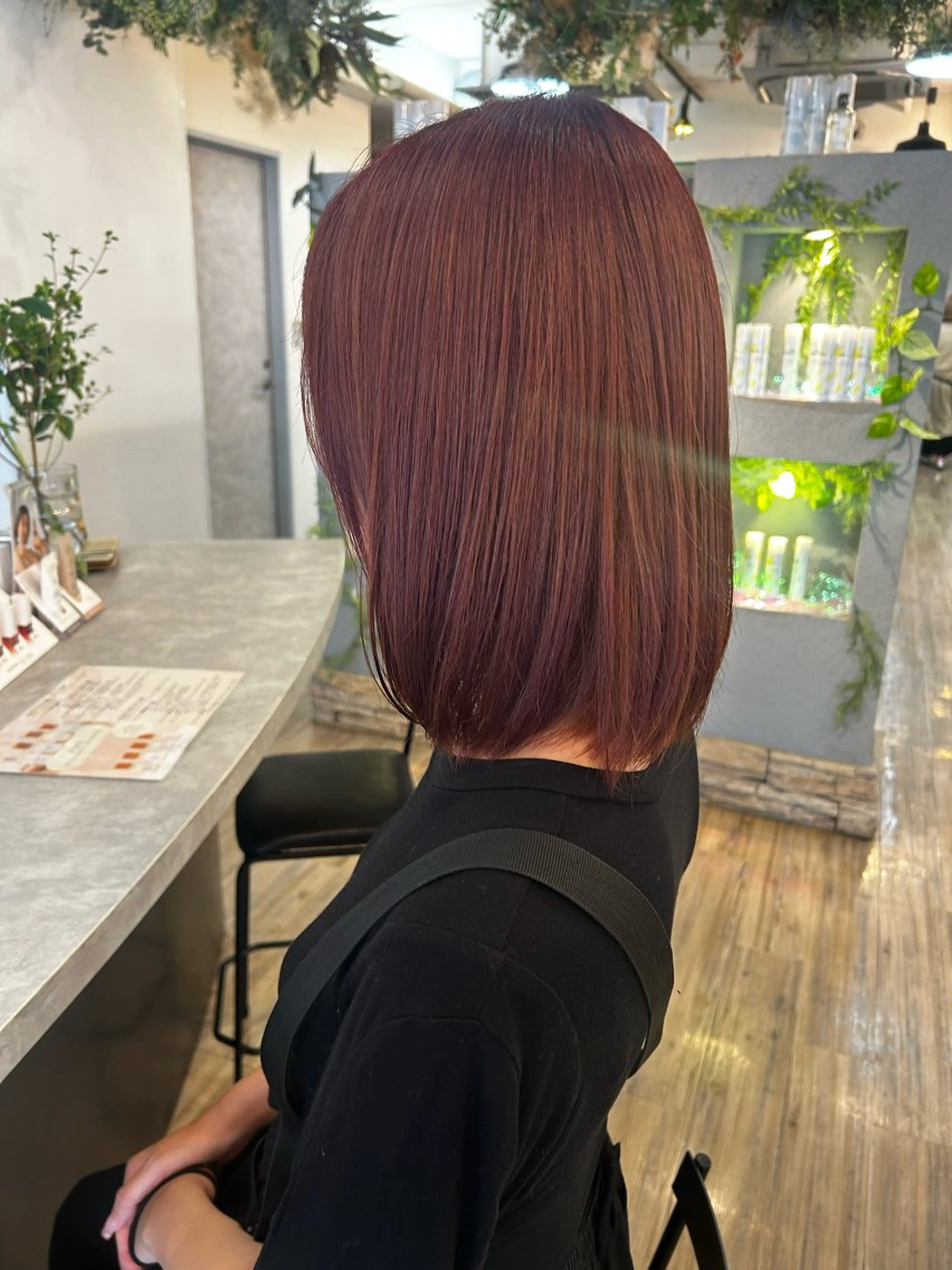 ミディアム カラー ミナミ🩰デサインカ ラー♡ヘアセットのヘアスタイル
