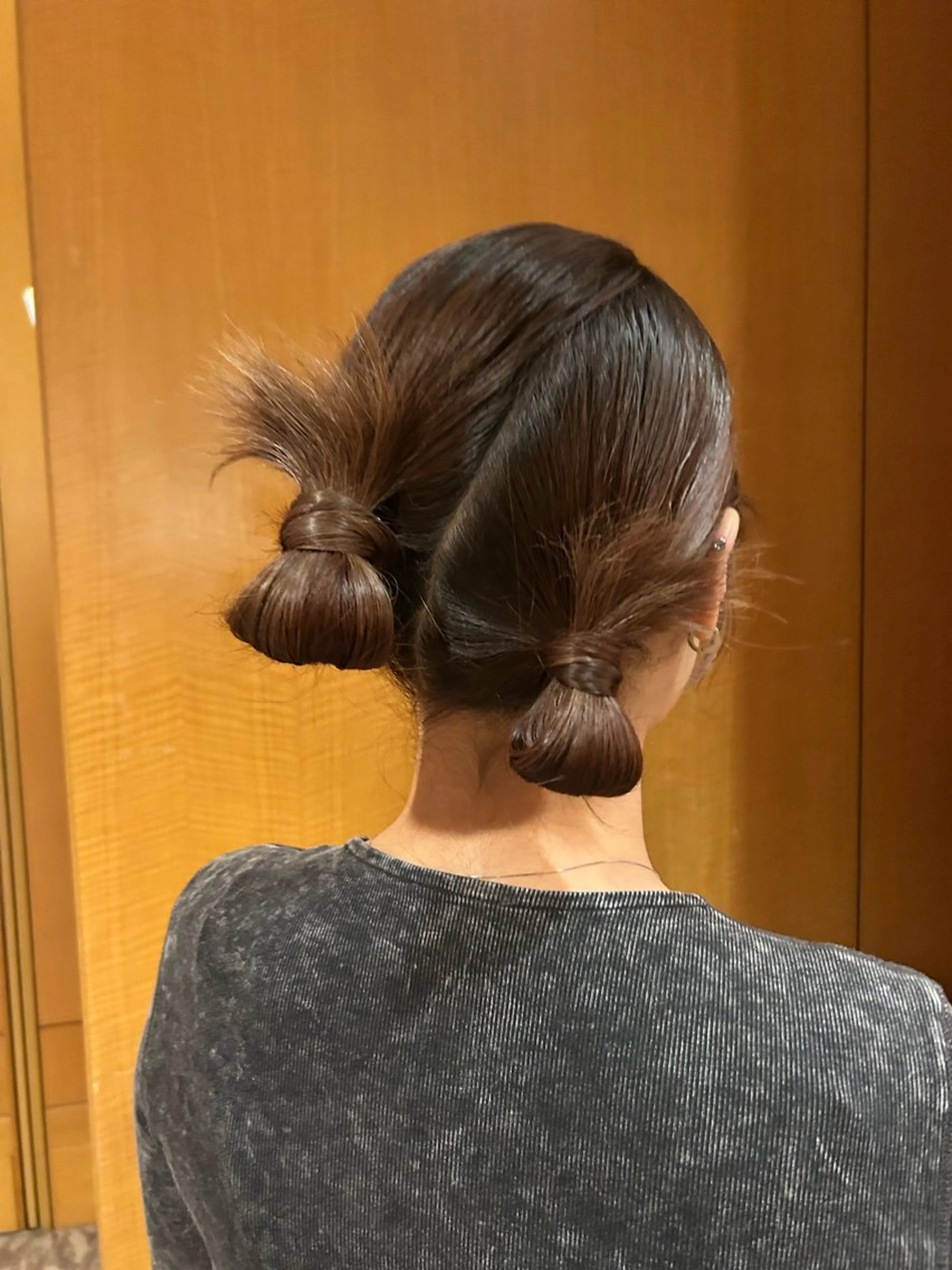 ミディアム ヘアアレンジ ヘアセット はるか/ブリーチカラ ー/ヘアアレンジ🤍のヘアスタイル
