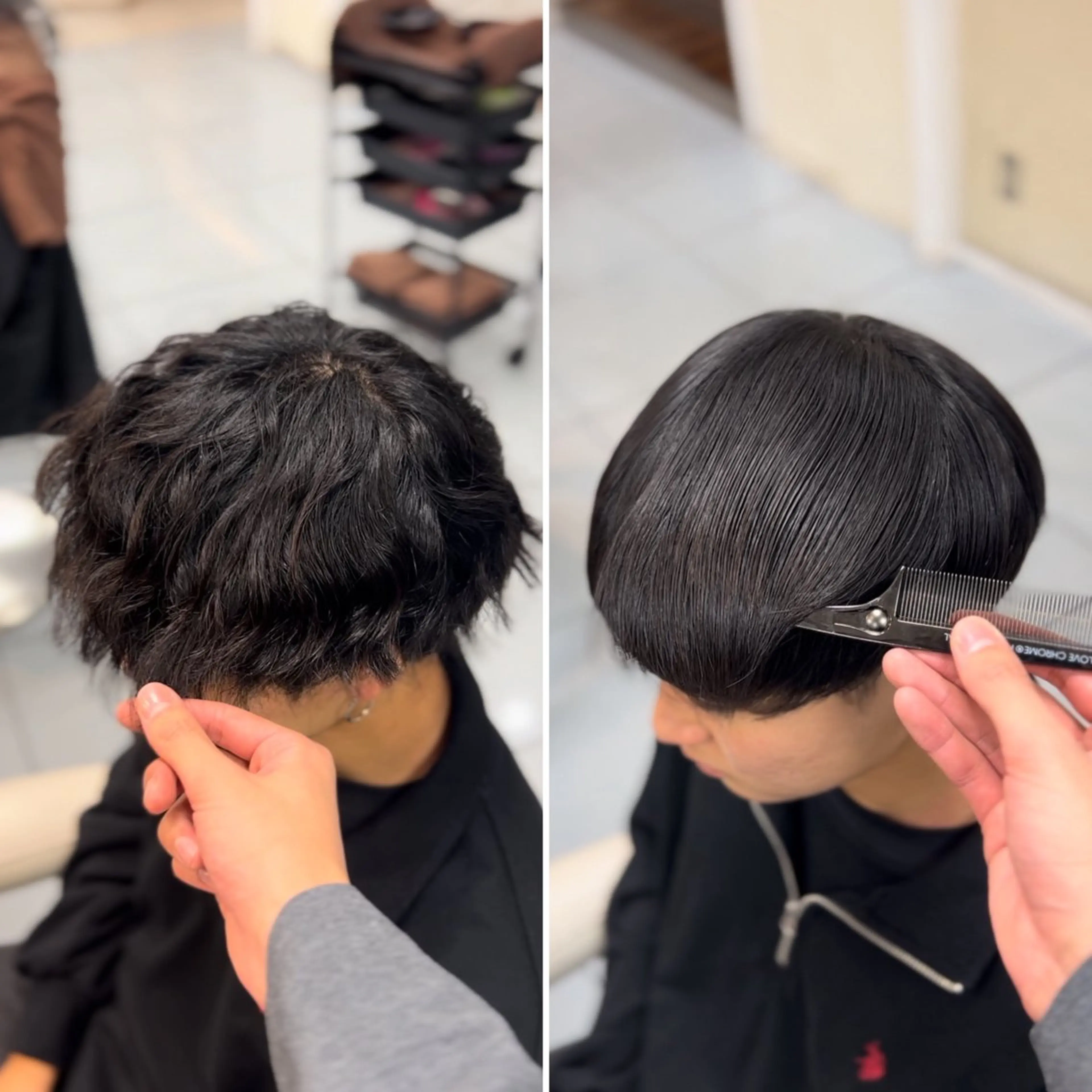 ショート パーマ メンズ 縮毛矯正 カット 縮毛矯正 トリートメント 🔮メンズ縮毛矯正 毛流れパーマ💎竹永のヘアスタイル