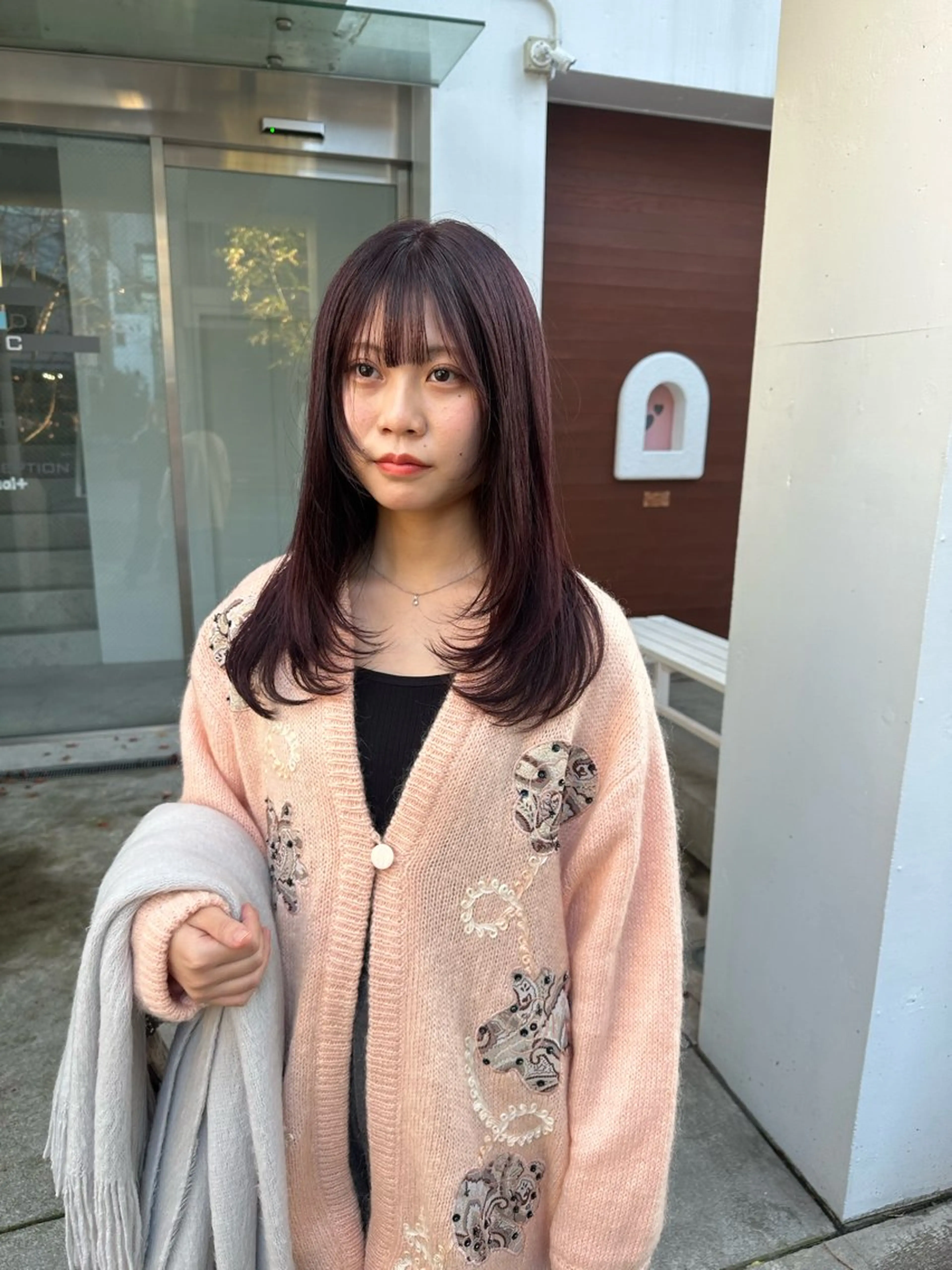 セミロング カラー ブリーチ ハイトーンカラー ブリーチなしカラー ボブ REINA☁️透明感 カラー/ぷつっと♡のヘアスタイル