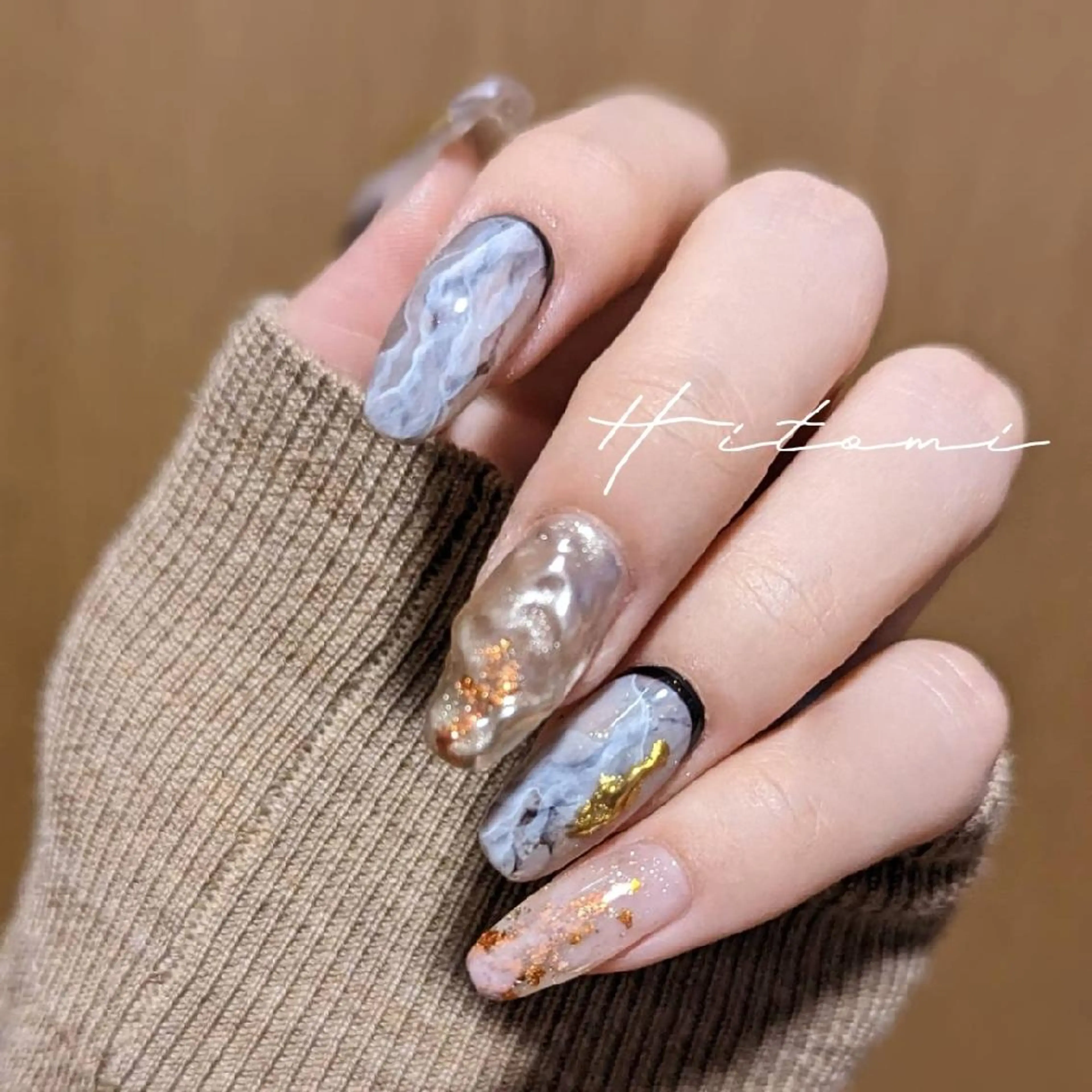 ネイル アートネイル 大理石ネイル(マーブル) Nail salon LEVALO【レヴァロ】所属・Nail salon LEVALOレヴァロのネイルデザイン
