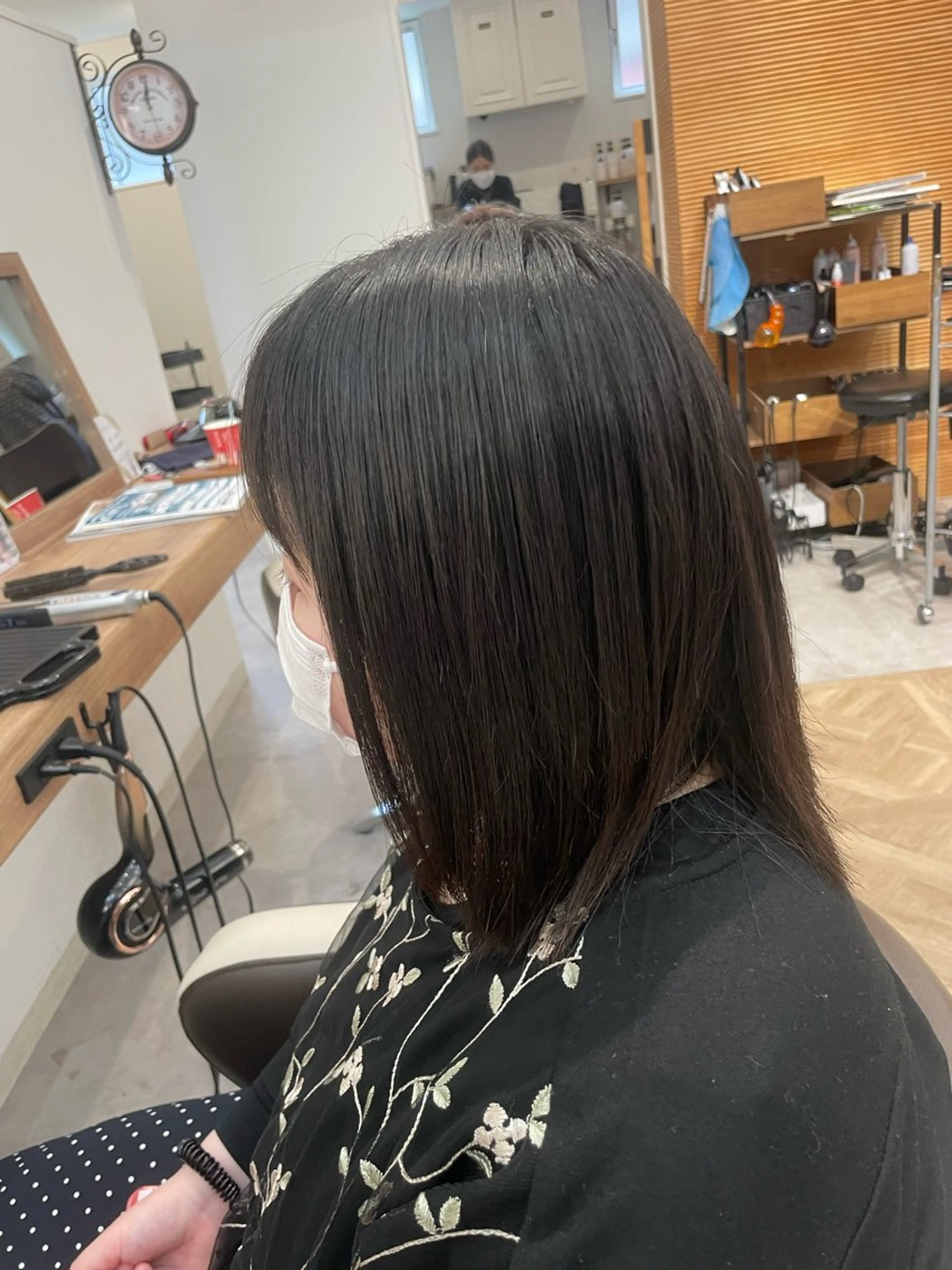 ミディアム パーマ カット 縮毛矯正 riddle hair(駒生)所属・山越 美裕樹のヘアスタイル