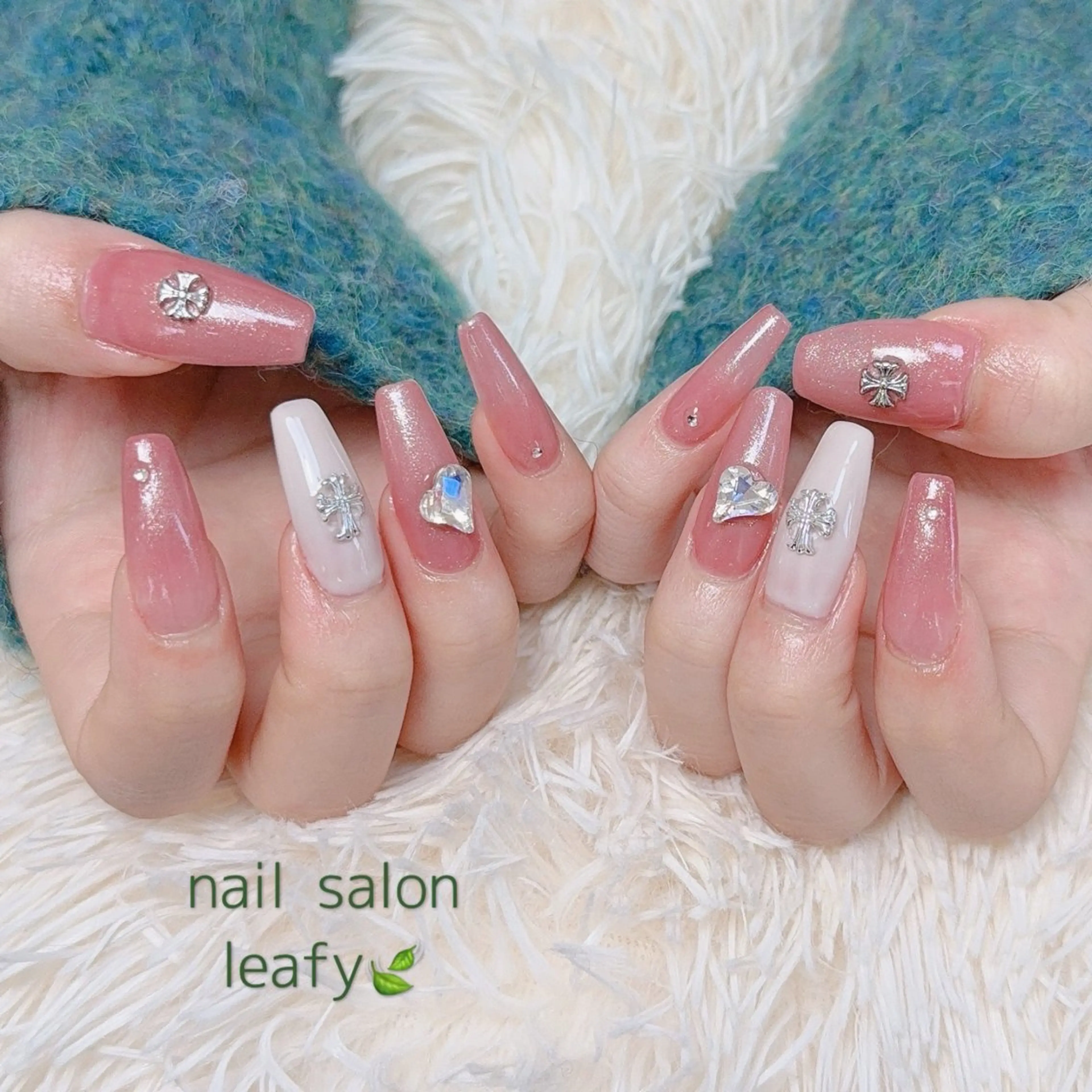 ネイル 春ネイル ネイルチップ ネイルサロン leafyのネイルデザイン