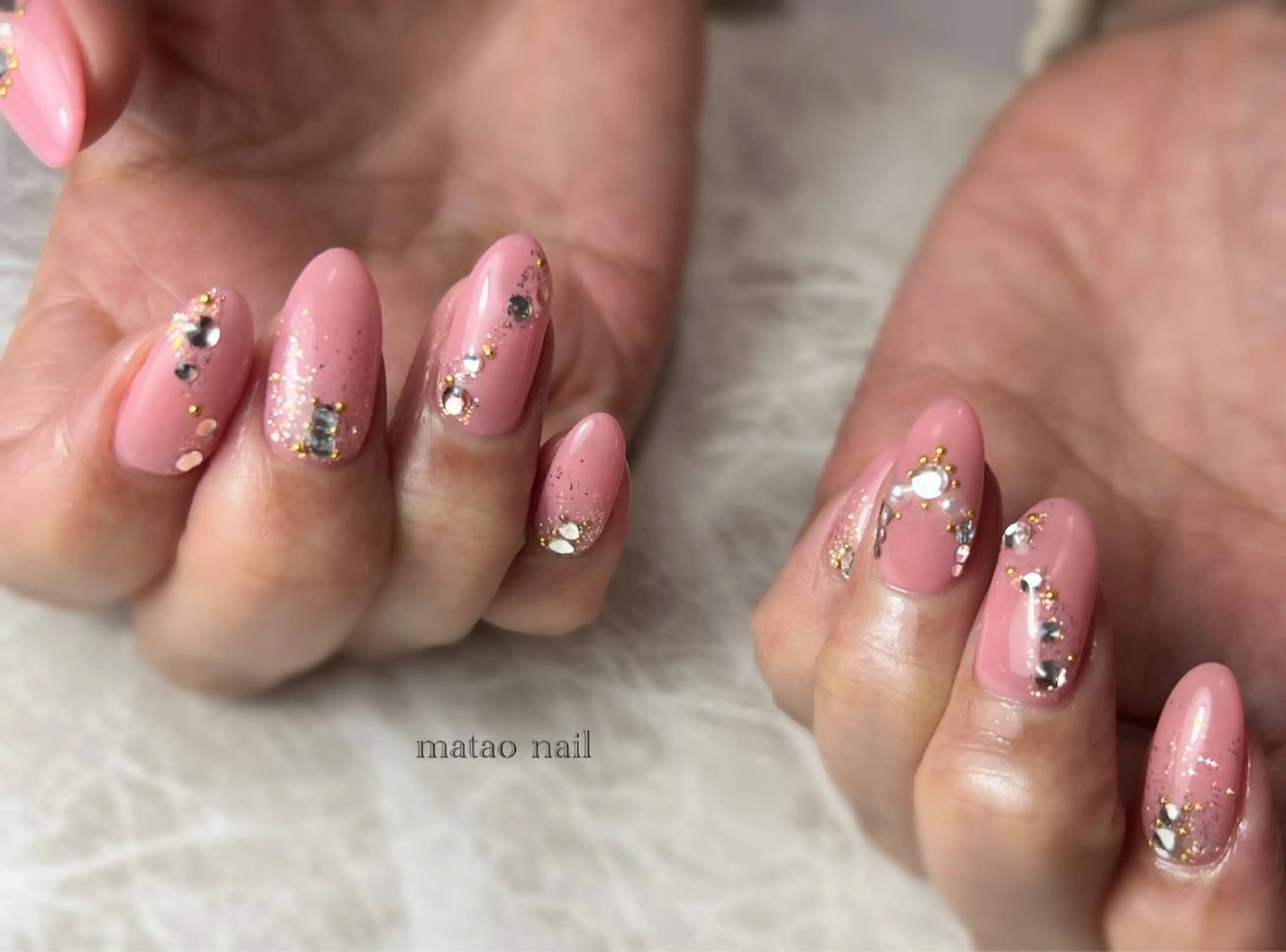ネイル キラキラネイル ハンドネイル フットネイル matao nailのネイルデザイン