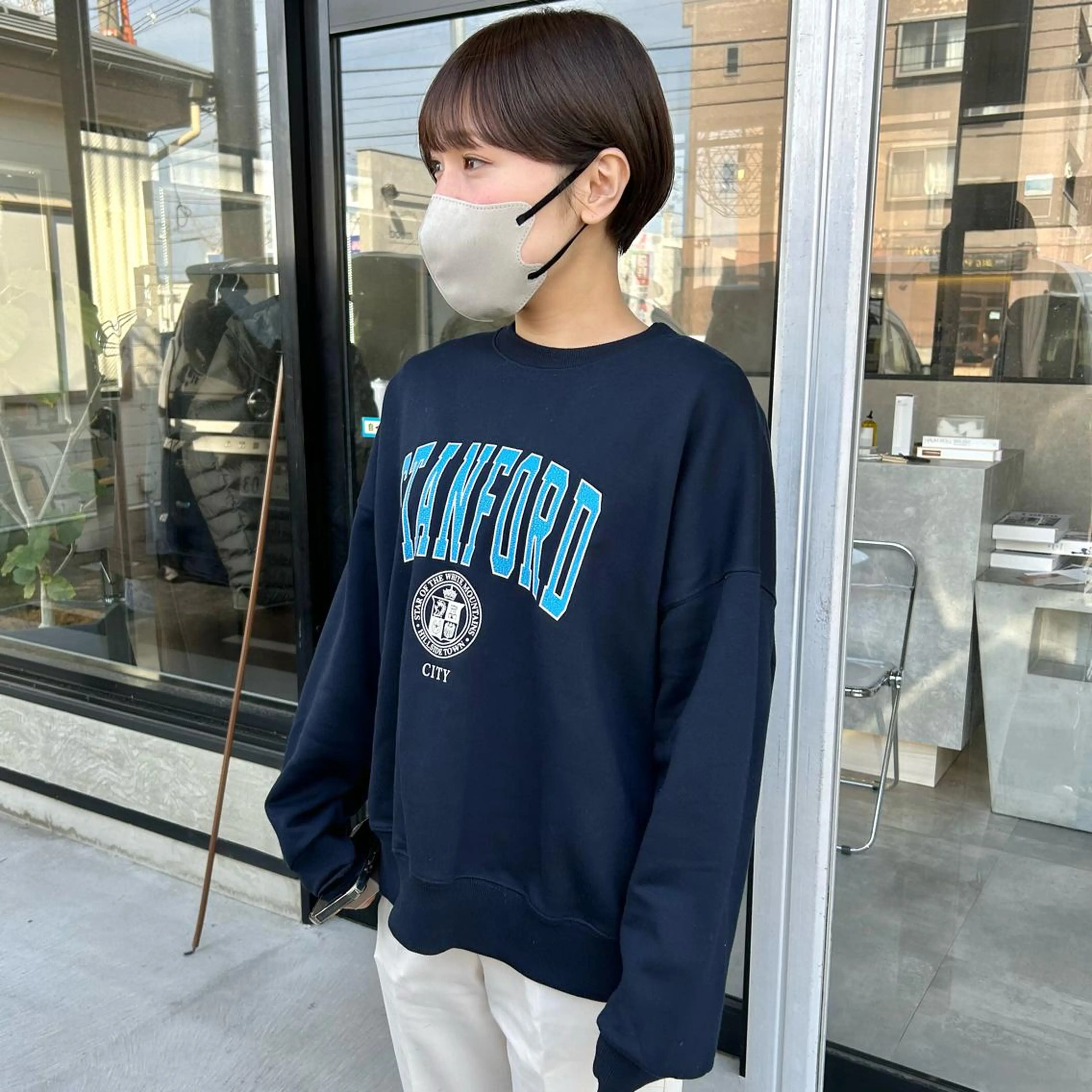 ショート カラー カット ヘアカラー トリートメント mood tatemachiのヘアスタイル