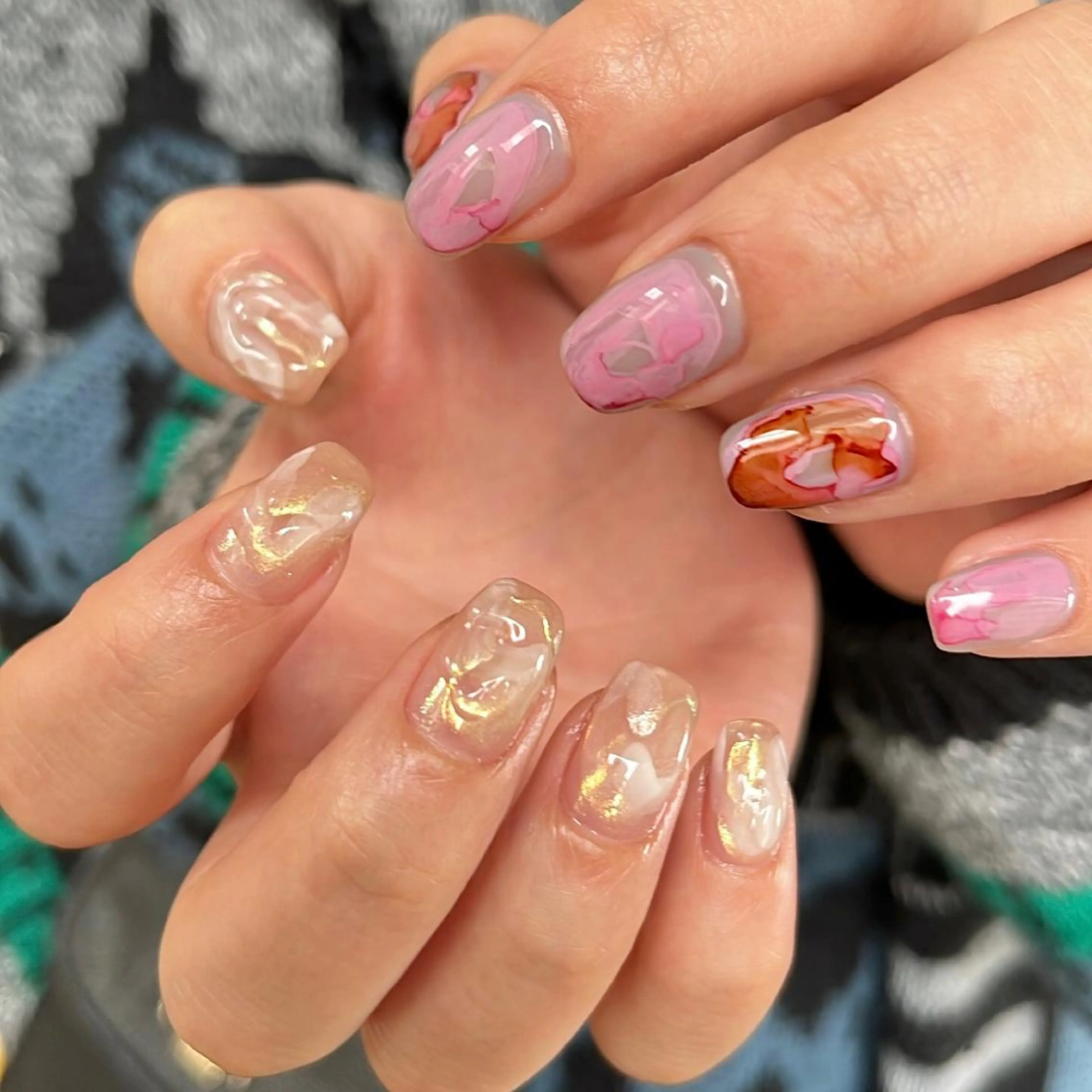 ネイル 春ネイル ハンドネイル nail salon O (en)所属・vegh. nail／阿波座のネイルデザイン
