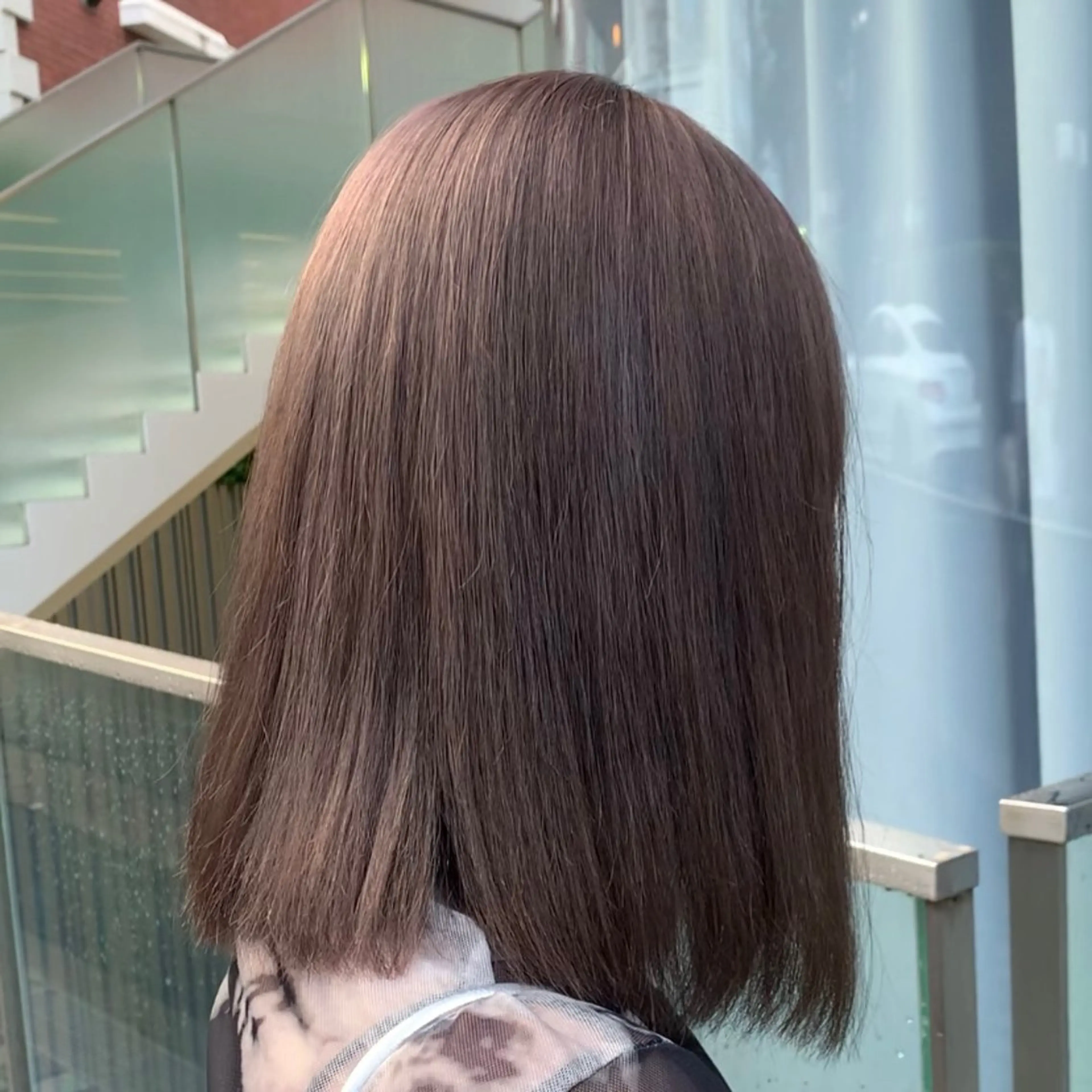 ミディアム カラー ヘアカラー サロウィン(SALOWIN)原宿iori店所属・ツヤツヤ ハイトーン/Reiのヘアスタイル