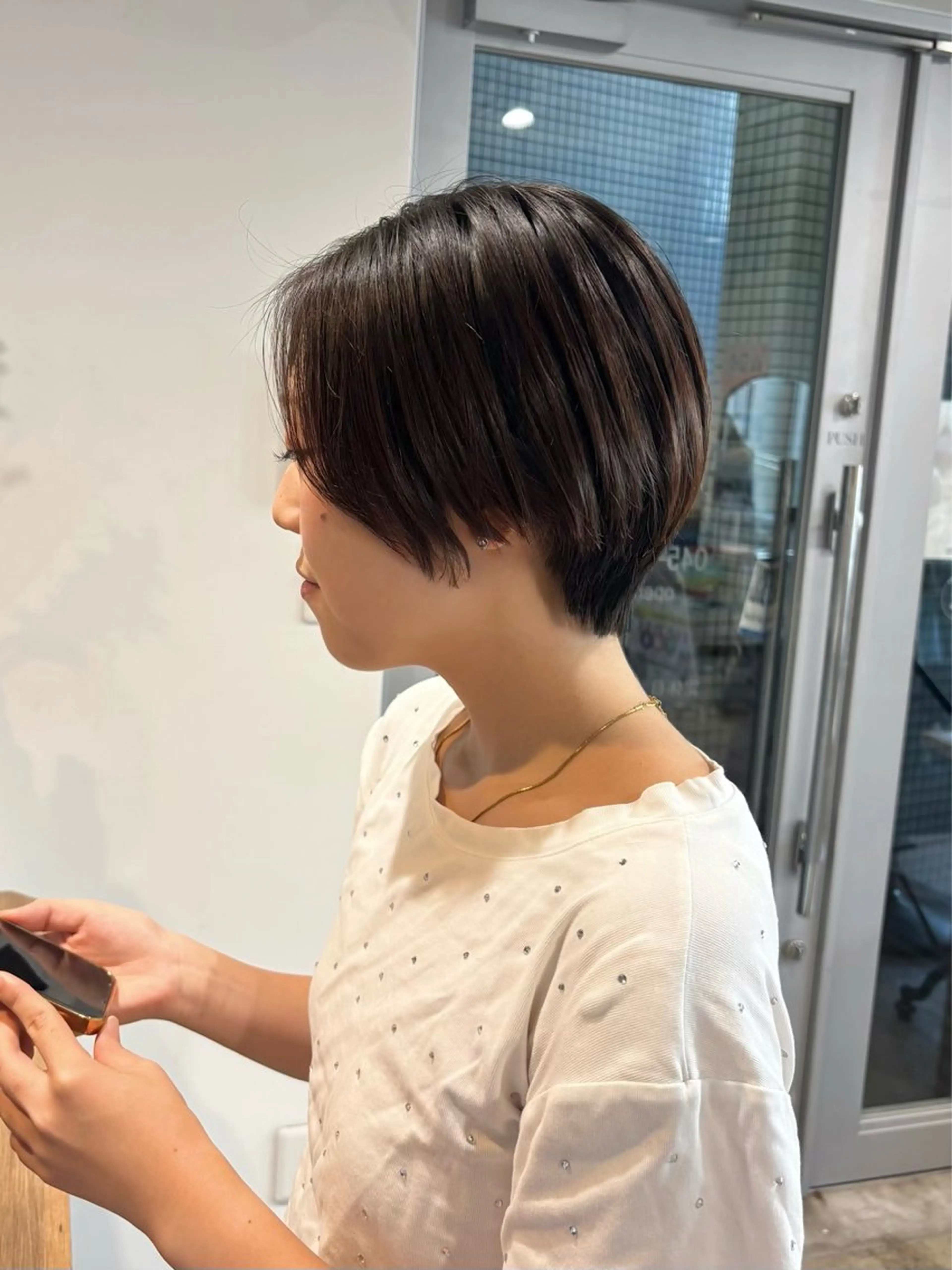 ショート カラー ショートヘア カット ヘアカラー 艶カラー🧊ショート /ボブ/小由葵のヘアスタイル