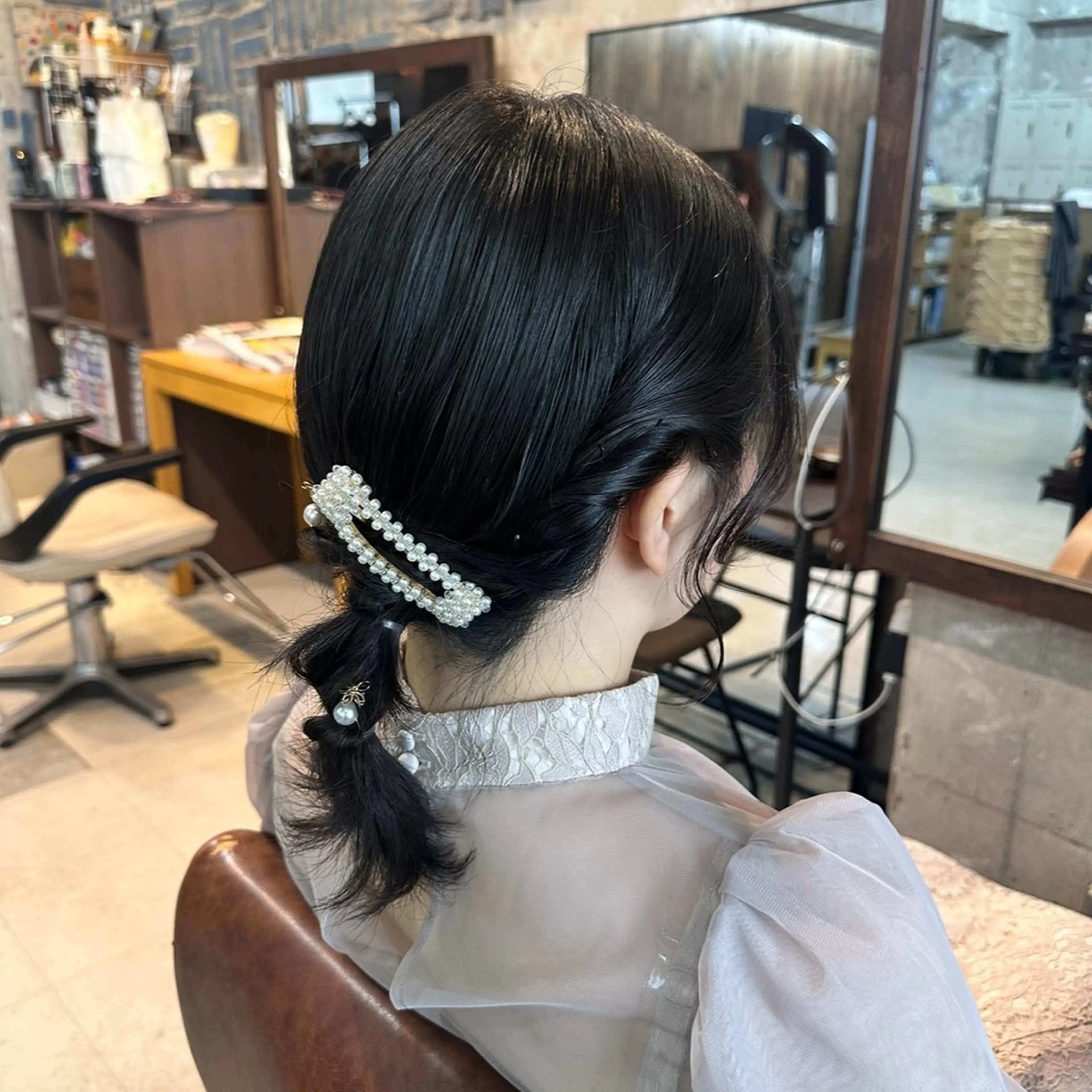 ミディアム ヘアアレンジ ヘアセット Hair Atelier P's 【ピース】所属・Kaori / P’s 渋谷のヘアスタイル