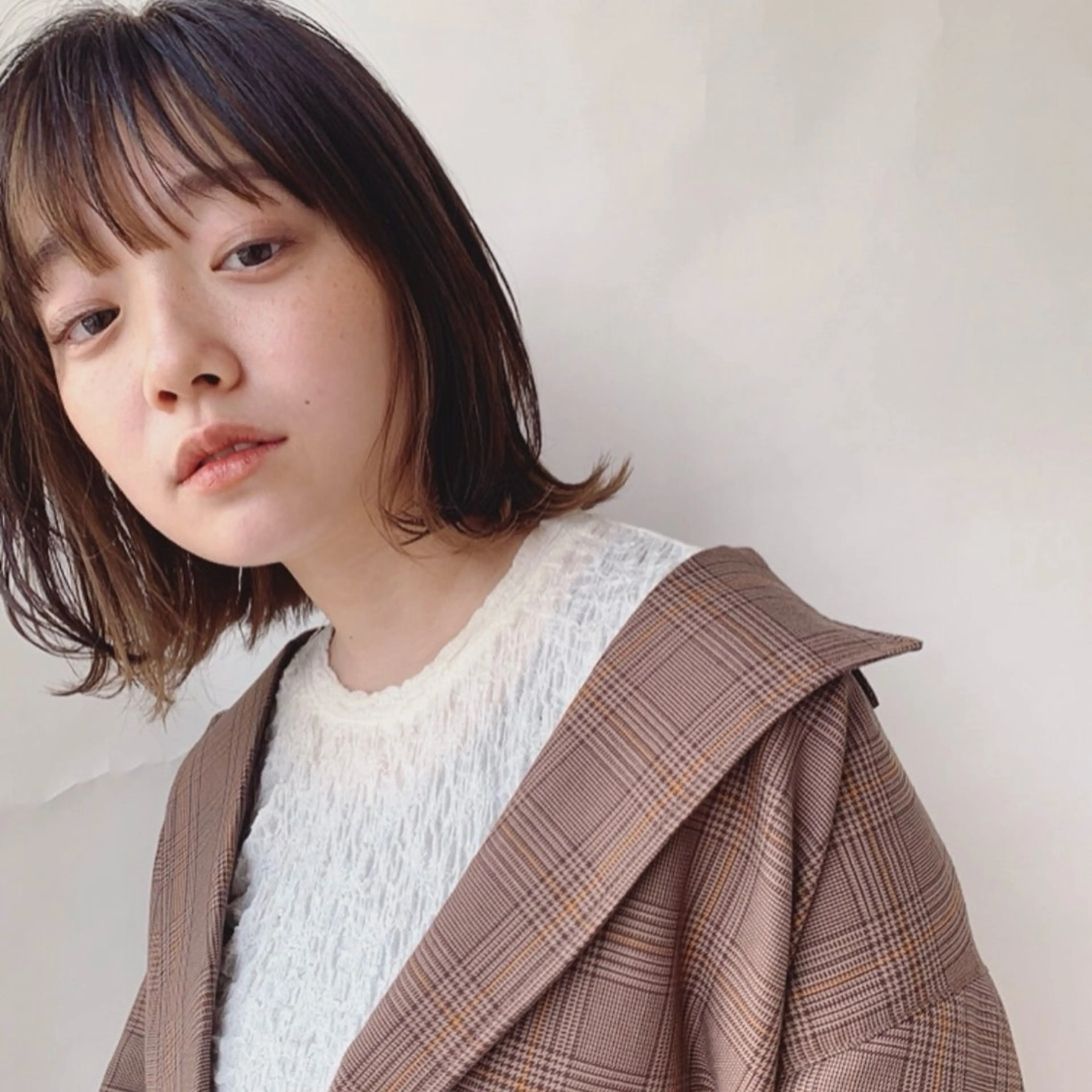 ミディアム カラー カット ヘアカラー 南澤 佑介のヘアスタイル