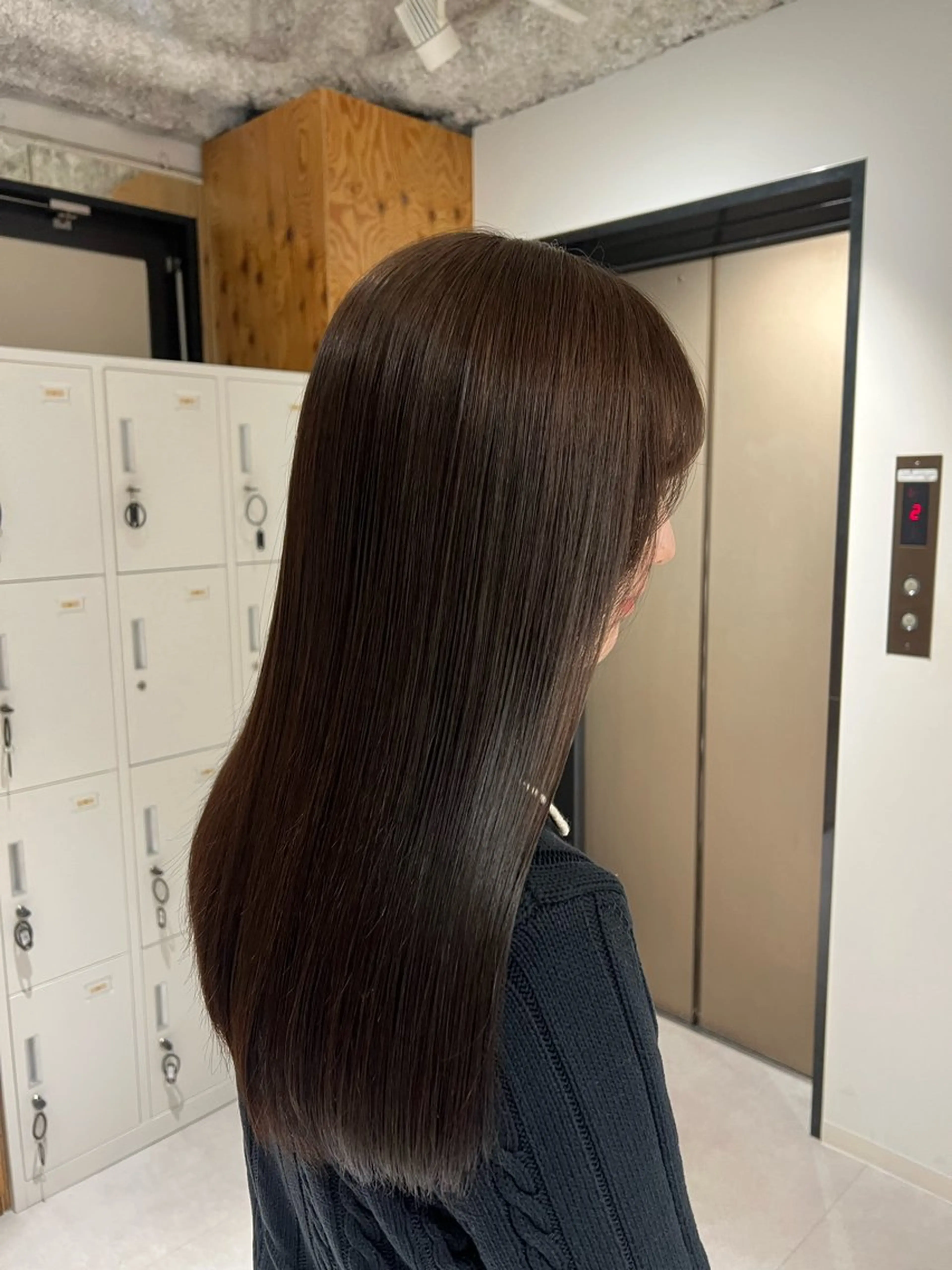 セミロング カラー ブラウンカラー チョコレートブラウン ヘアカラー トリートメント 梅田/顔周りカット /ボブ/RINKAのヘアスタイル