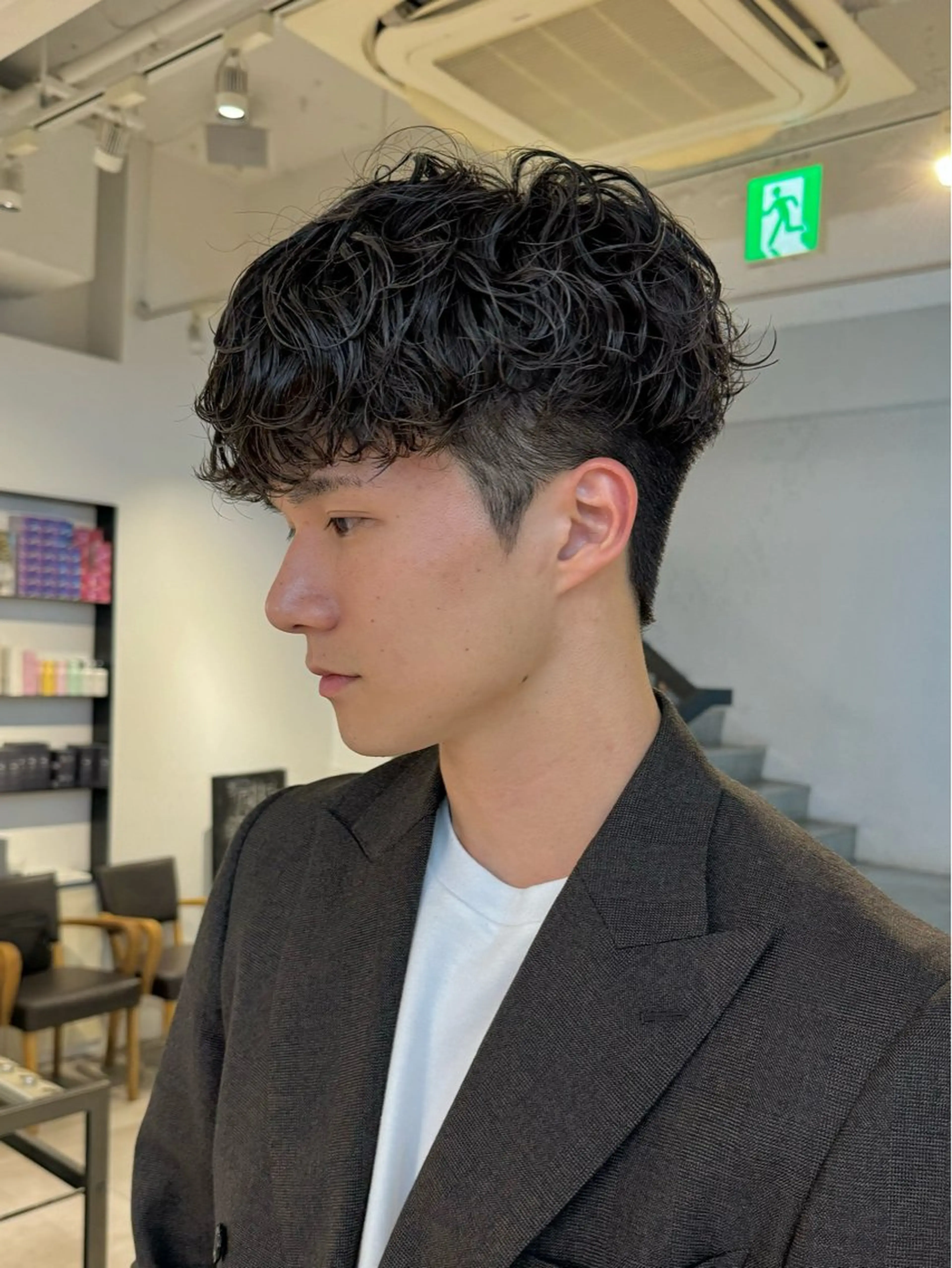 ショート パーマ メンズ カット パーマ 🇰🇷カルマパーマ kaito🇰🇷のヘアスタイル