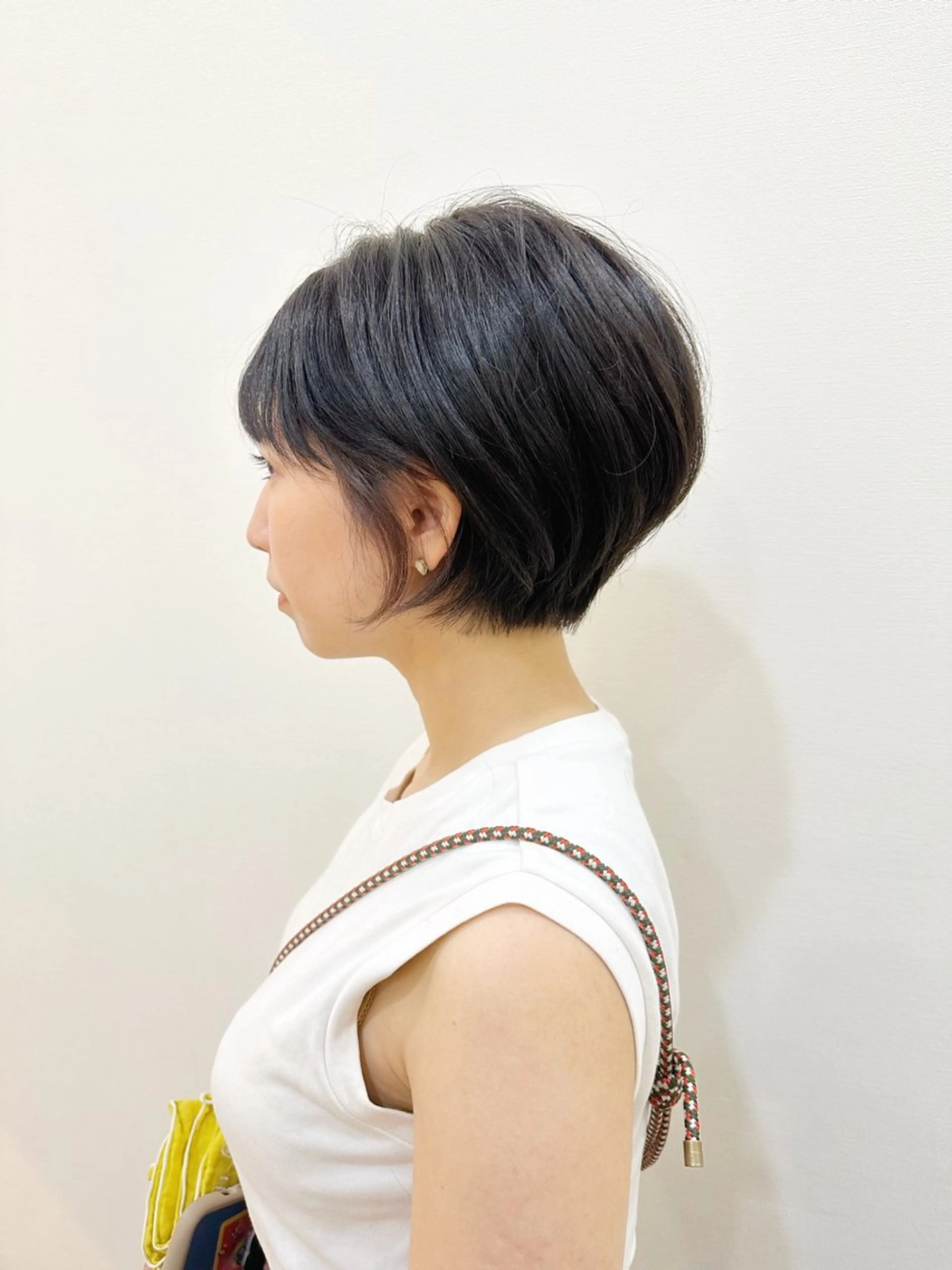 ショート カラー ショートボブ ハンサムショート 透明感カラー グレージュ ボブ カット ヘアカラー newline銀座所属・銀座ショート/ 大人ショート/金子涼のヘアスタイル