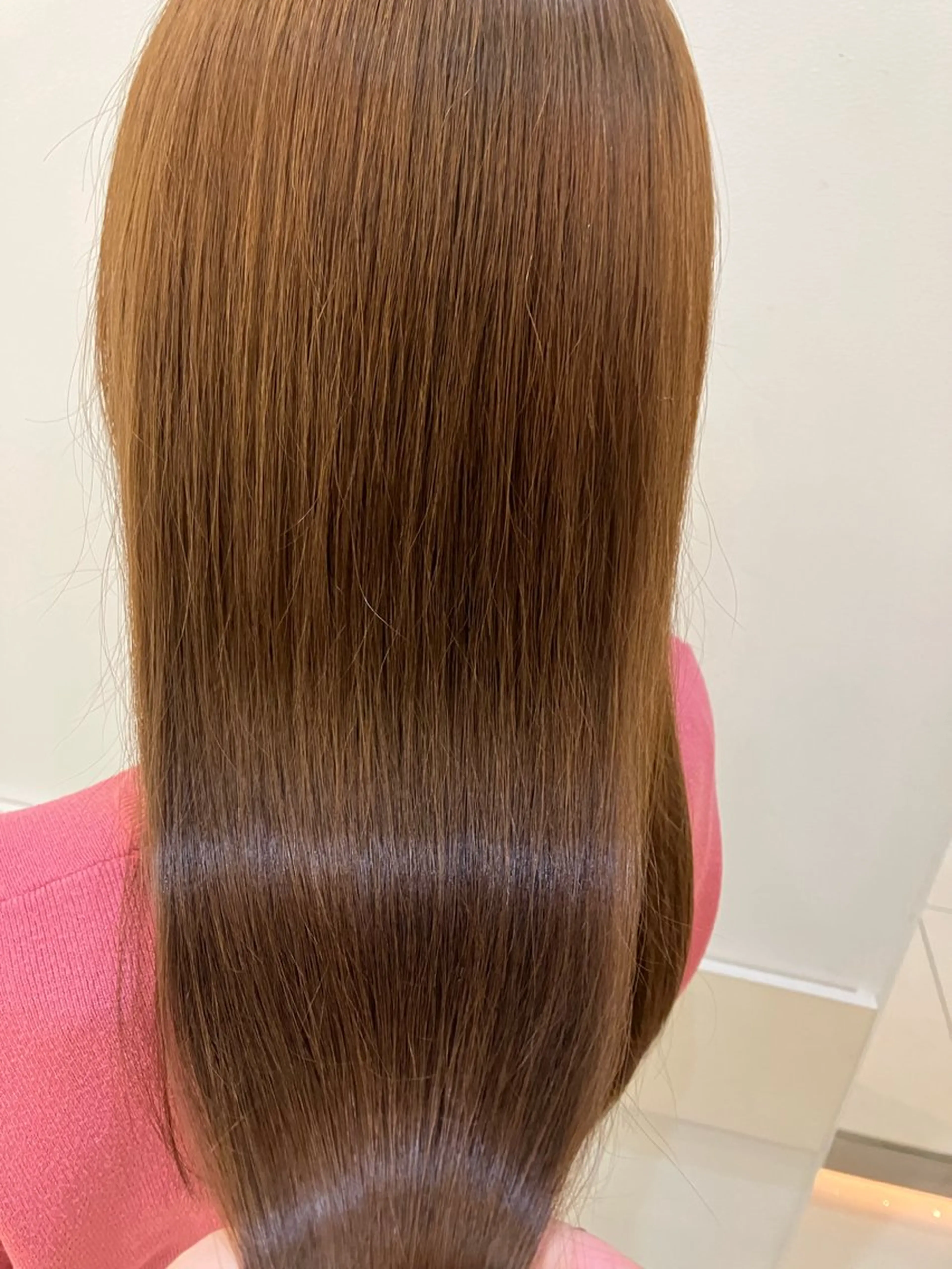セミロング 縮毛矯正 yukari 艶髪ヘアのヘアスタイル