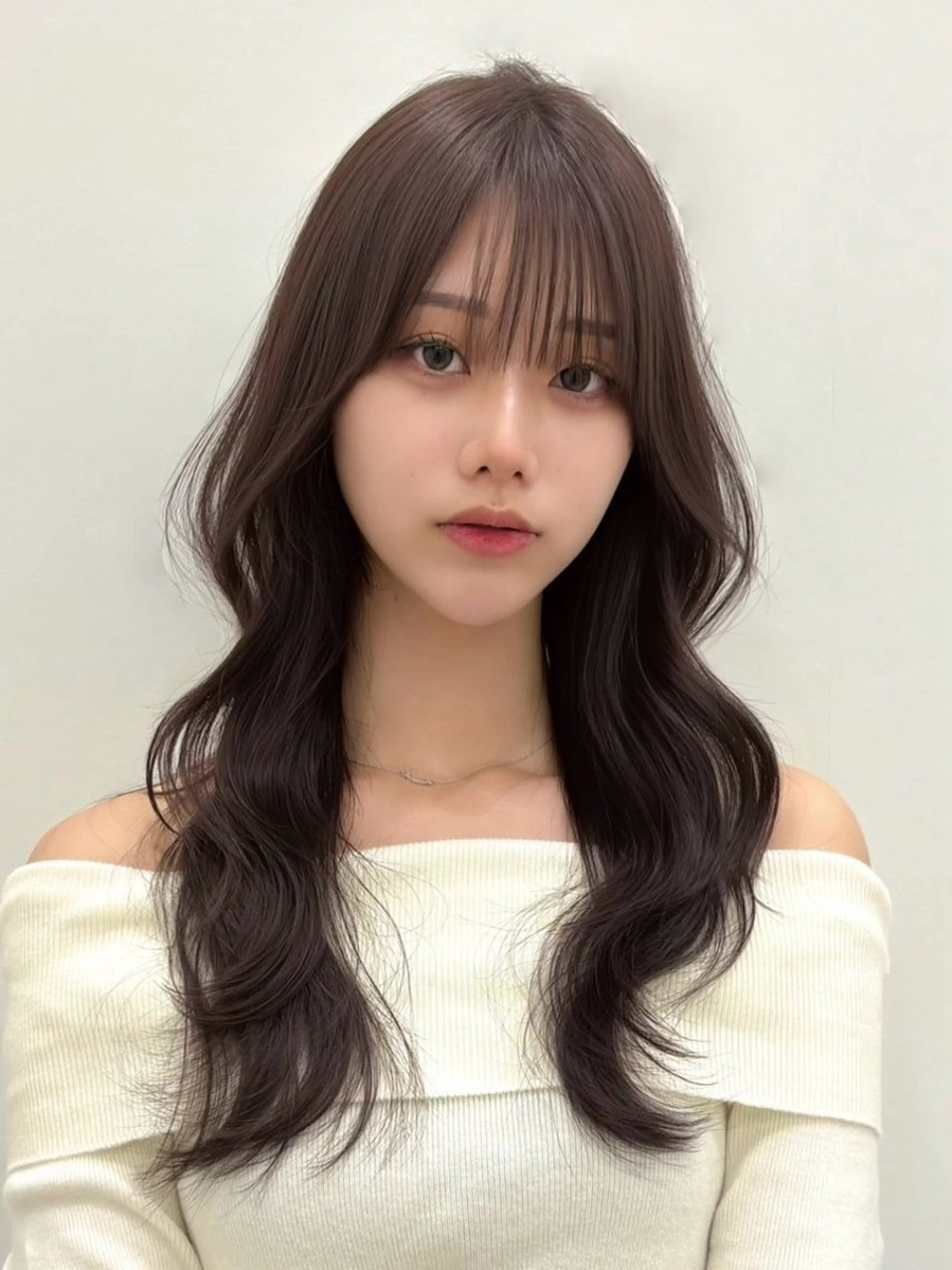 ロング カラー 透明感カラー レイヤーカット カット ヘアカラー トリートメント PULSE yokohama所属・横浜駅/韓国レイヤー /髪質改善のヘアスタイル