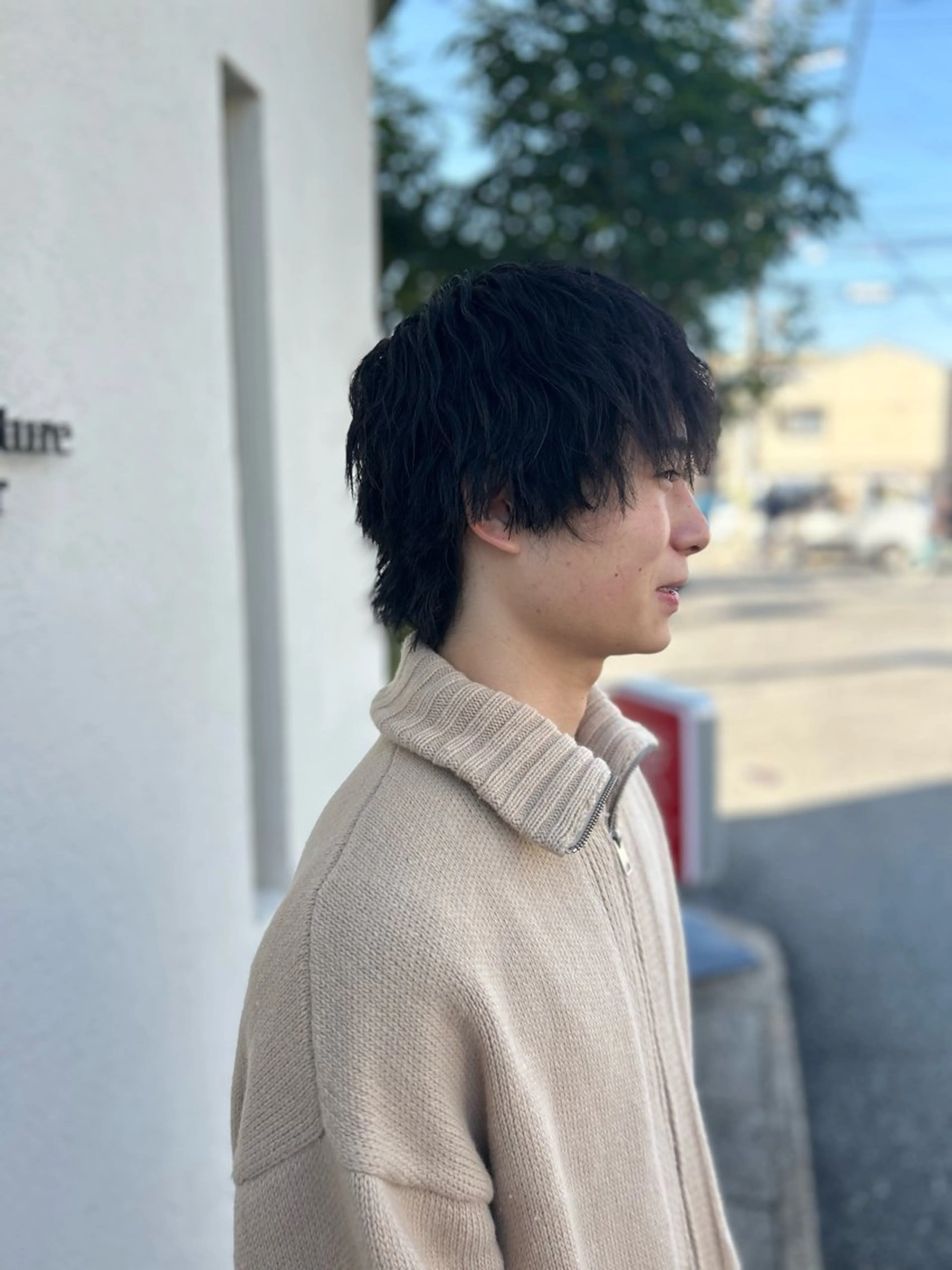 パーマ メンズ メンズパーマ ツイストスパイラルパーマ メンズウルフカット ウルフカット スパイラルパーマ HAIRsalon BONDS所属・パーマスタイル/ 縮毛矯正/江口翔伍のヘアスタイル