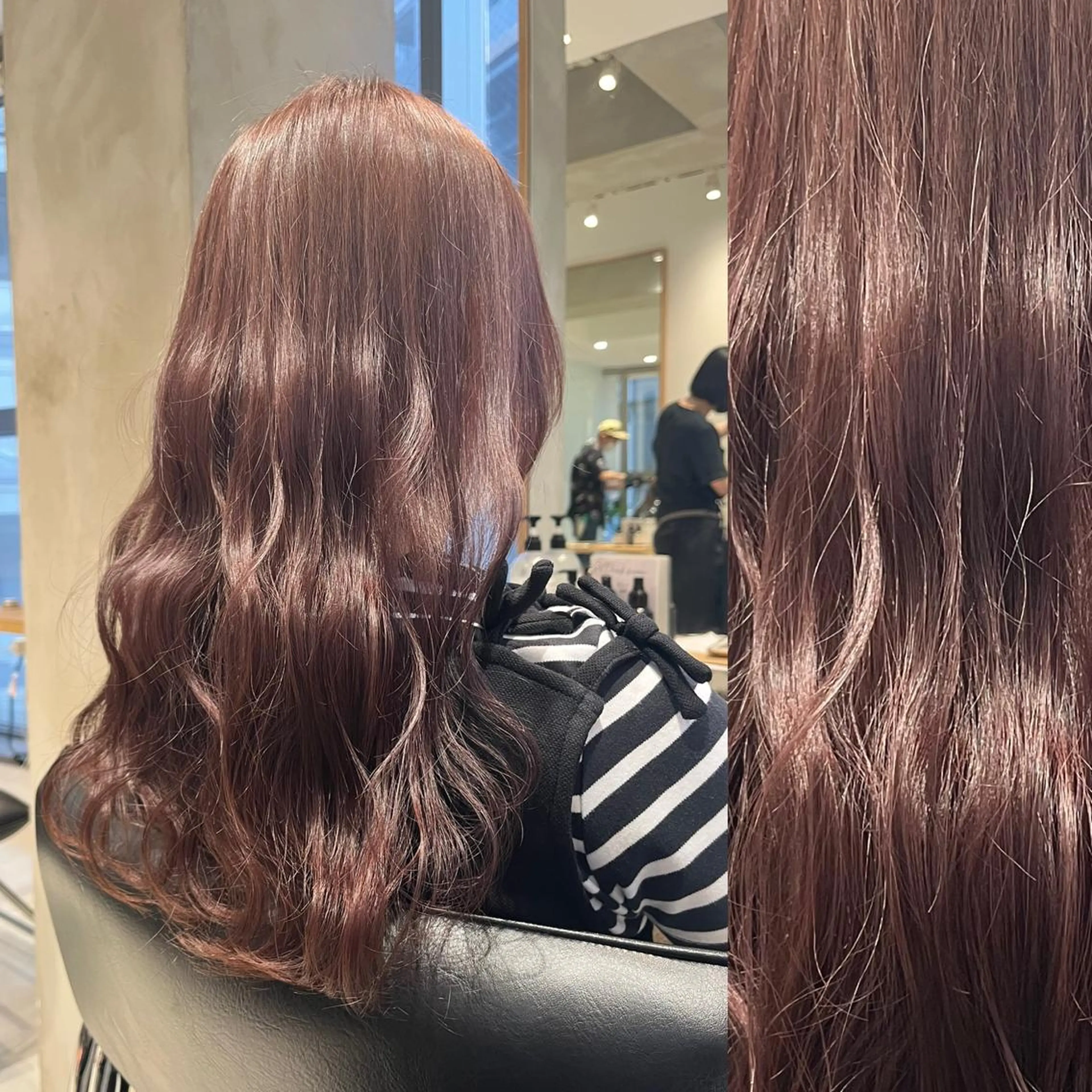 ロング カラー ヘアアレンジ ベージュカラー ブリーチ ブラウンカラー ケアブリーチ カシス stylist ◎RUKI.のヘアスタイル